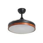 Ventilateur de plafond LED Lindy Oras, noir, DC, silencieux, 107 cm