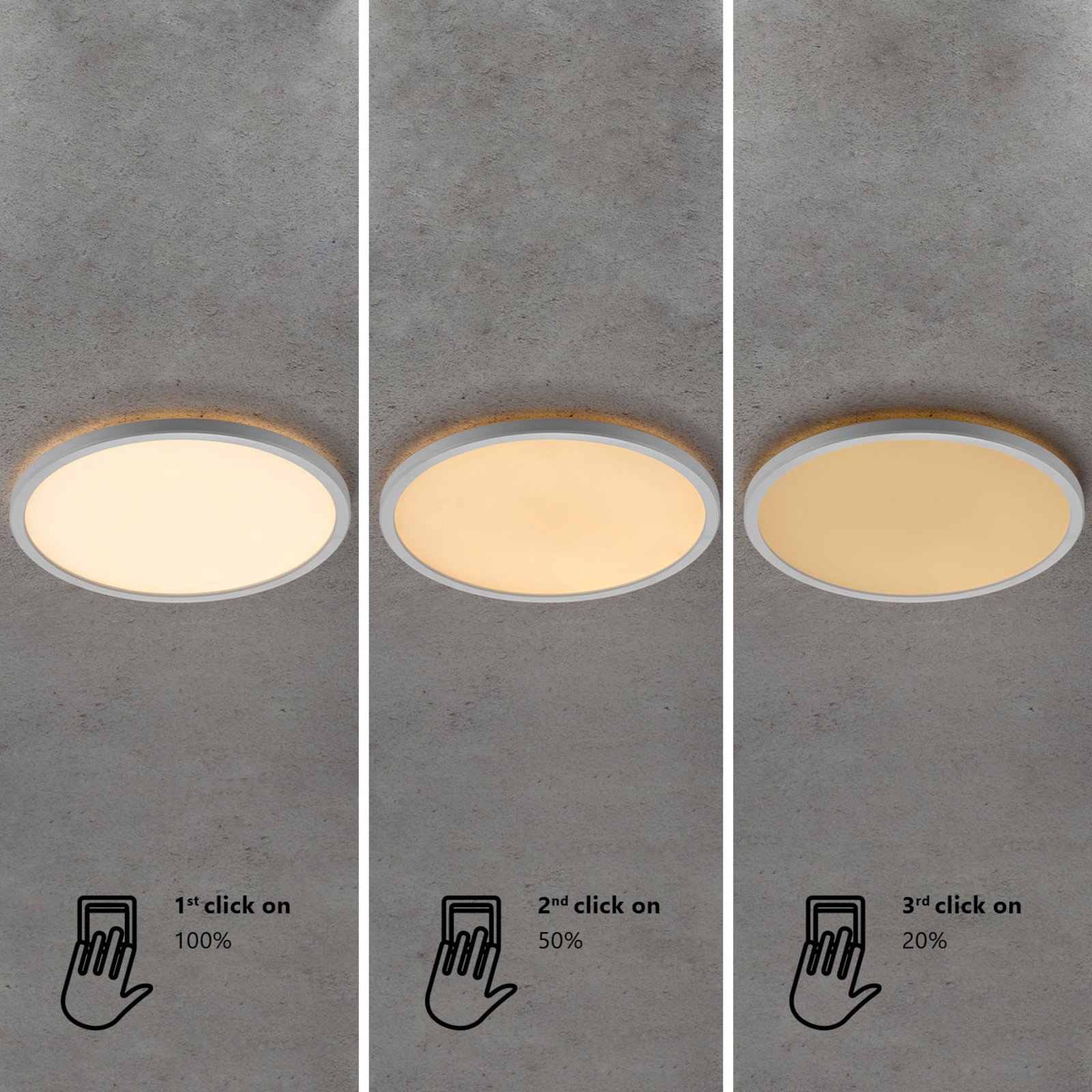 Oja 60 Kattovalaisin 3-Step White - Nordlux