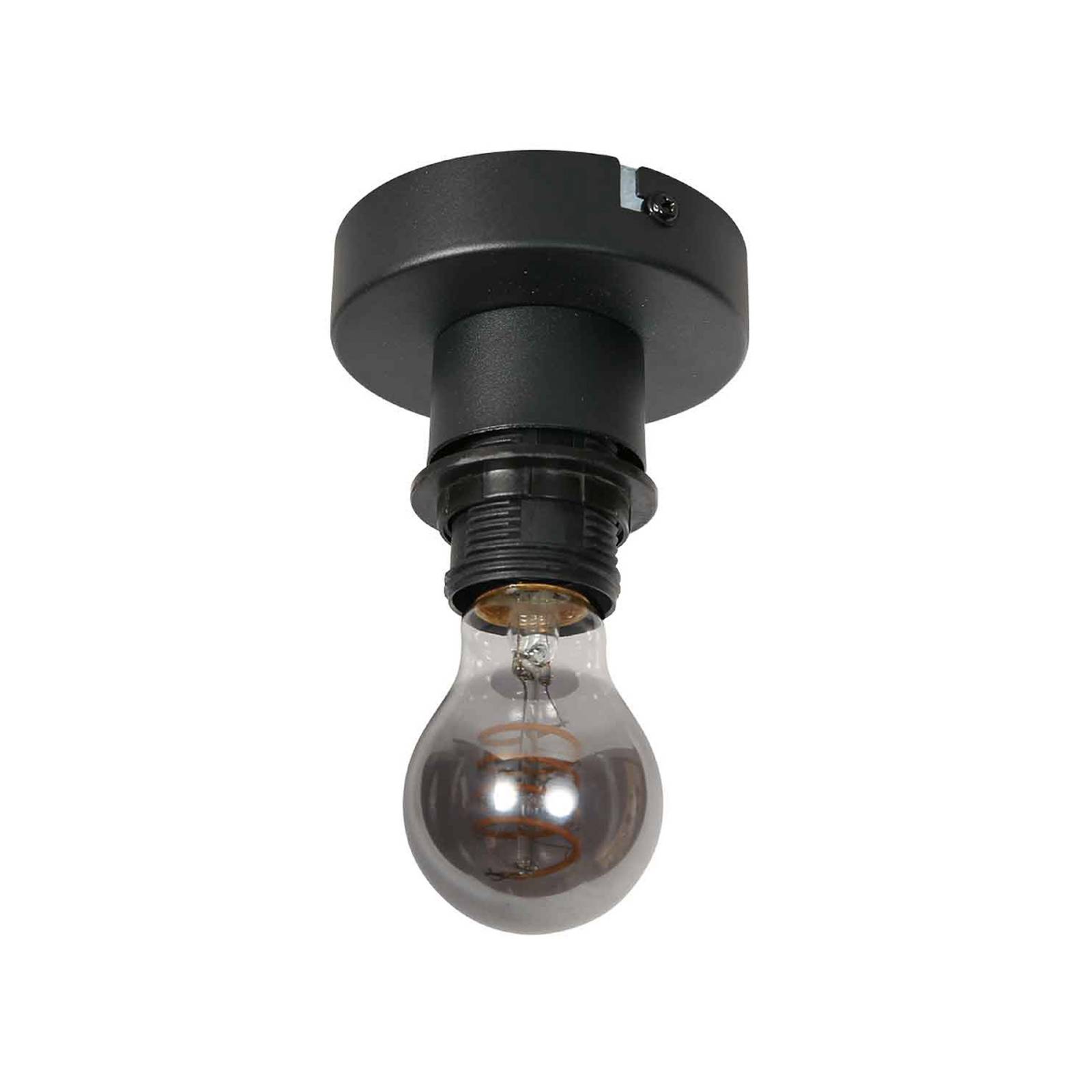  Anne Light Deckenleuchte Bloeba, Schwarz, Seilbespannung Braun, ø 23 Cm 