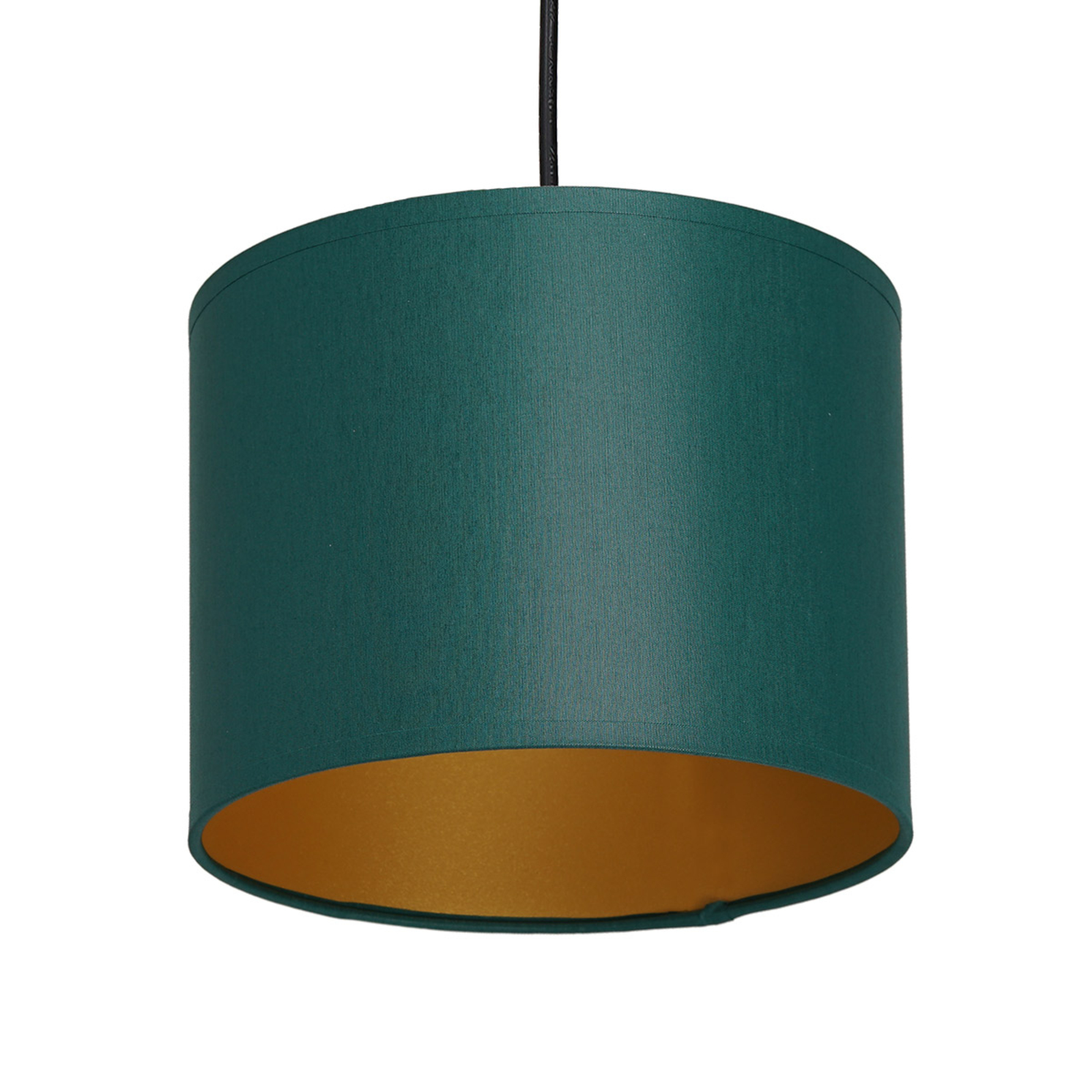 Soho hanging cylindrical 1-bulb Ø18cm green/gold
