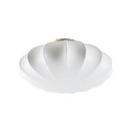 Candeeiro de teto Cliffort, Ø 40 cm, cor natural, seda - Nola