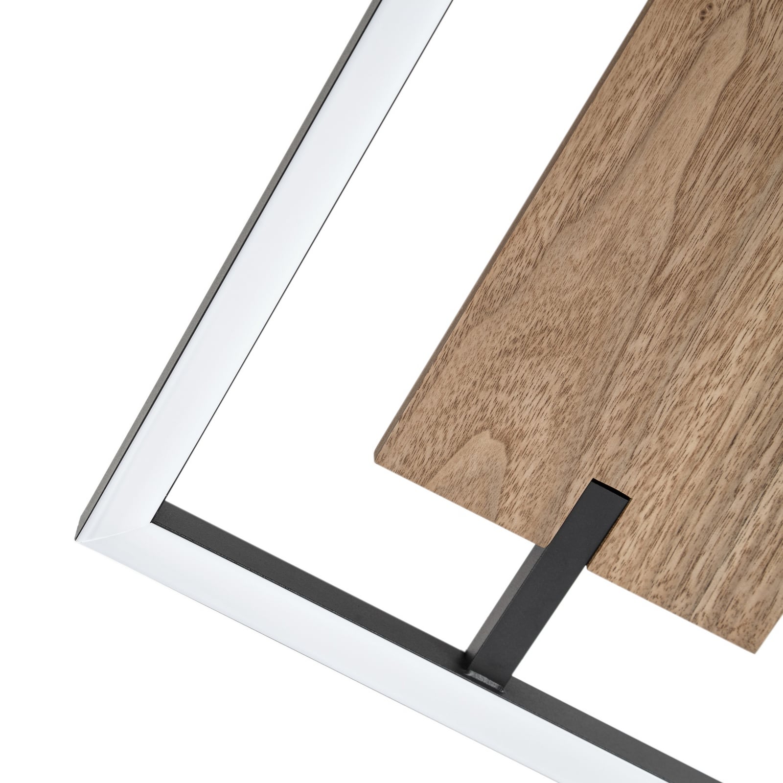 Vectra LED ceiling light, wood, 100 x 30 cm, dimmable, 3,000 K - Lucande