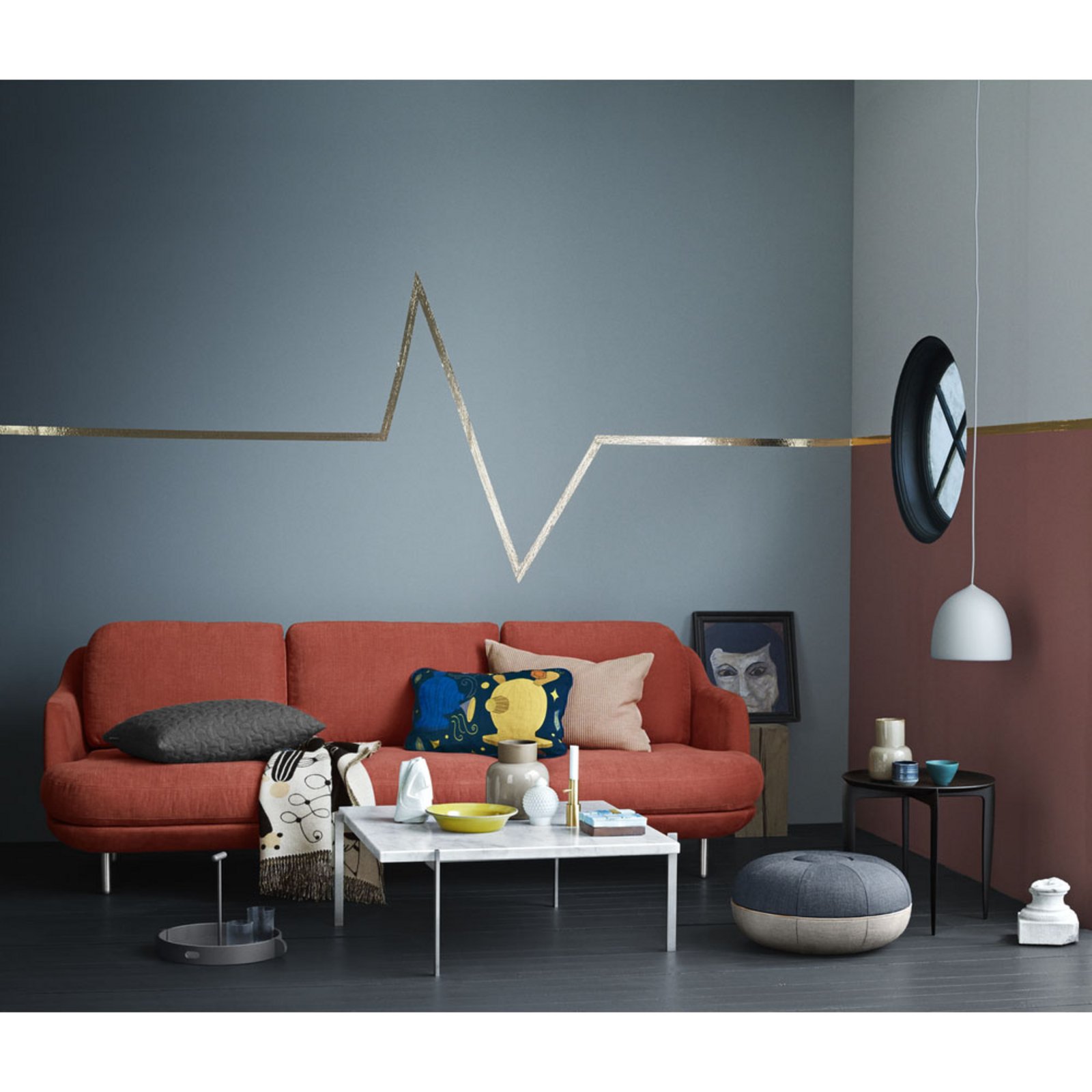 Suspence P1 Lustră Pendul Matte Grey - Fritz Hansen