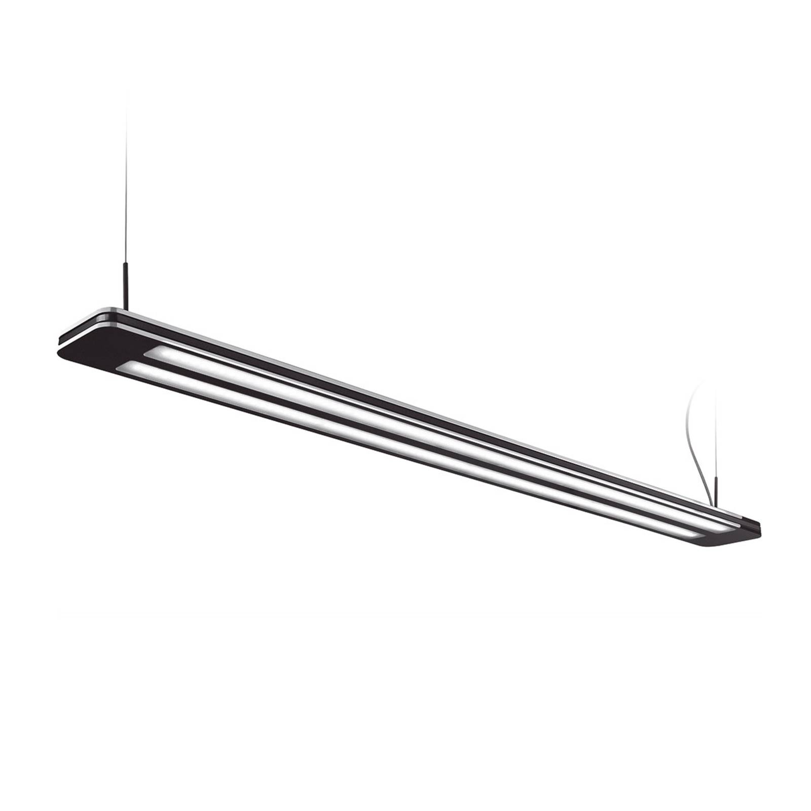 Suspension LED Trentino II, 156 W, noire