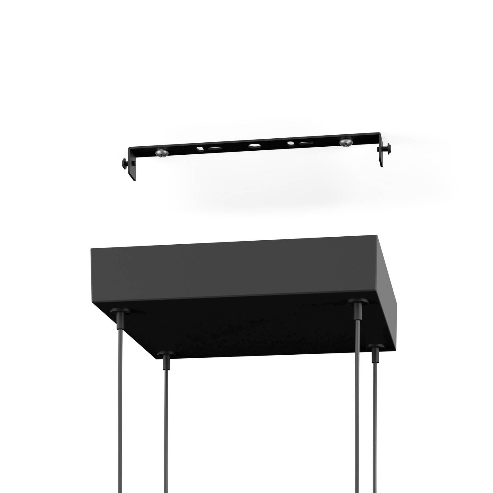EGLO connect żyrandol LED Savilanas-Z, 77 cm, czarny