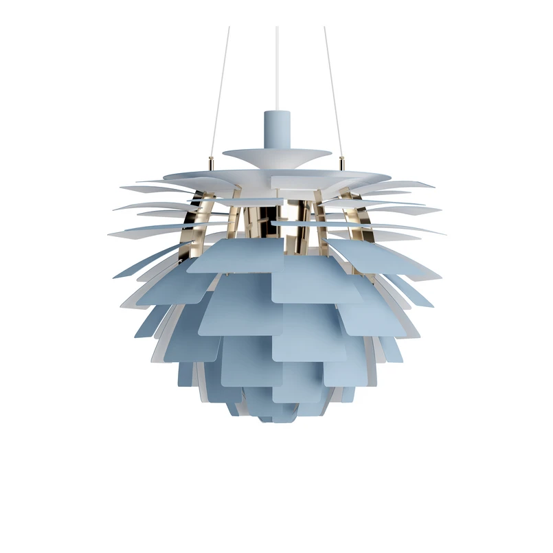 Louis Poulsen – PH Artichoke Hängelampe blau/messing 60 cm