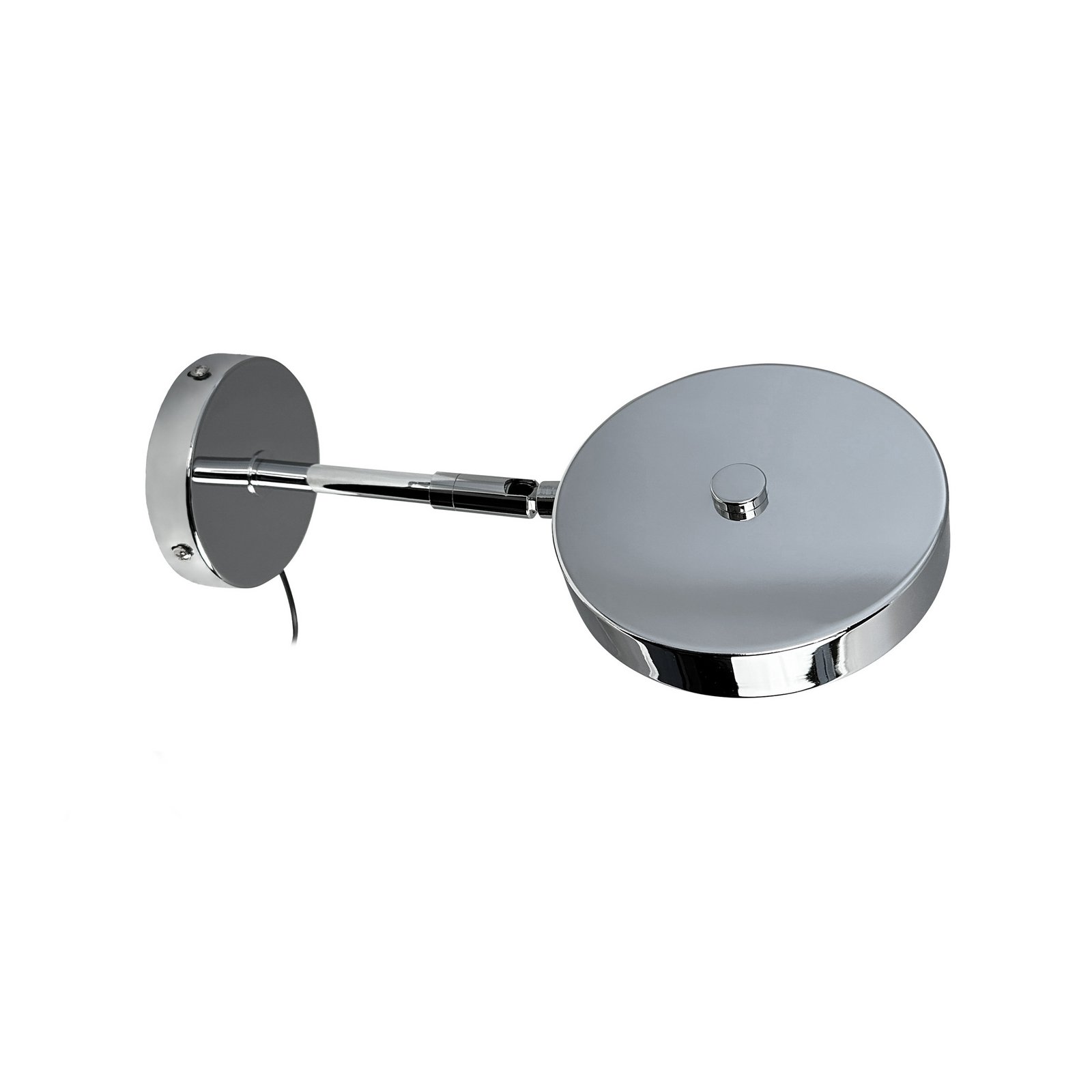Dyberg Larsen LED стенна лампа Starlight, хром Ø 14 cm, димерна