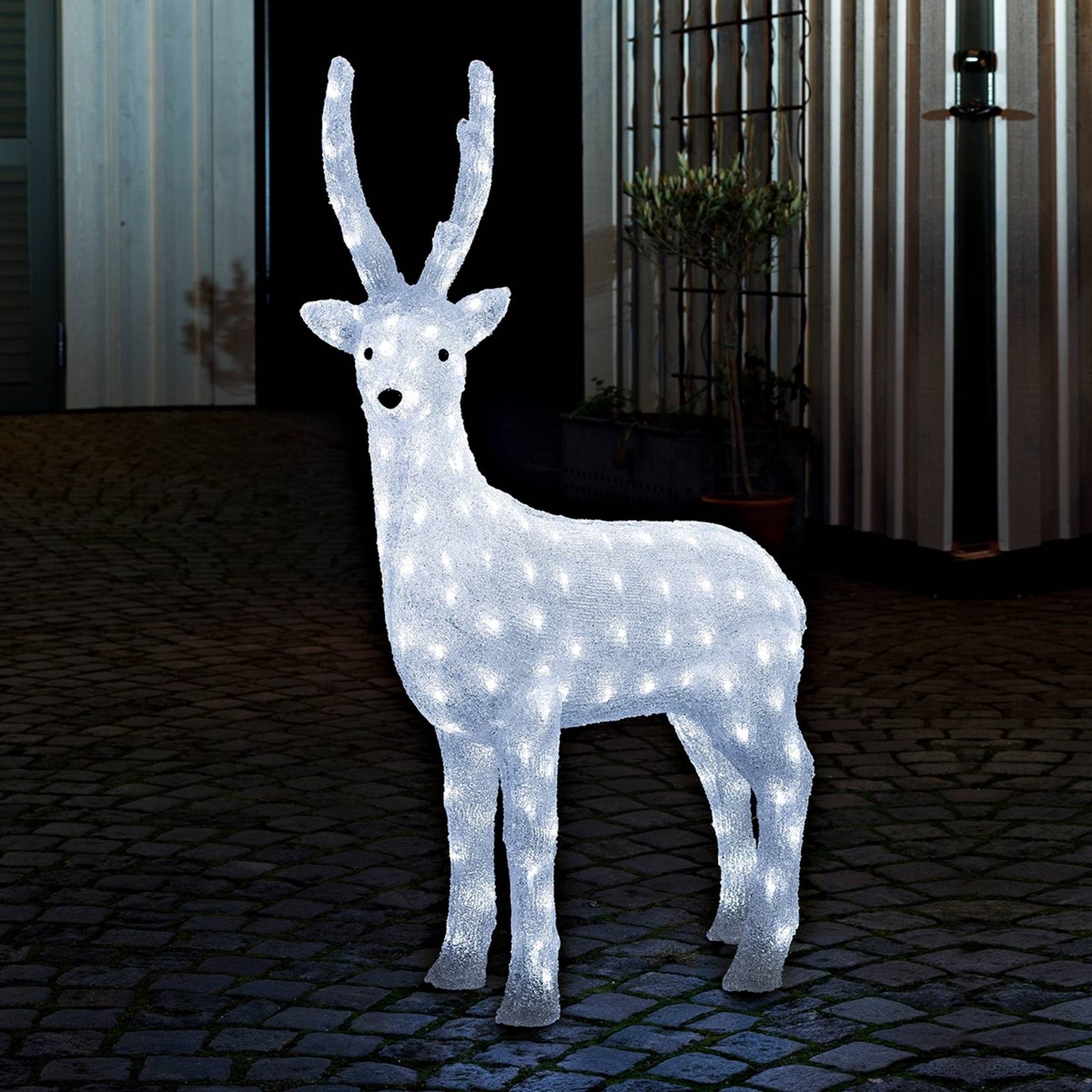 Álló rénszarvas - LED kültéri dekor, kültéri trafó