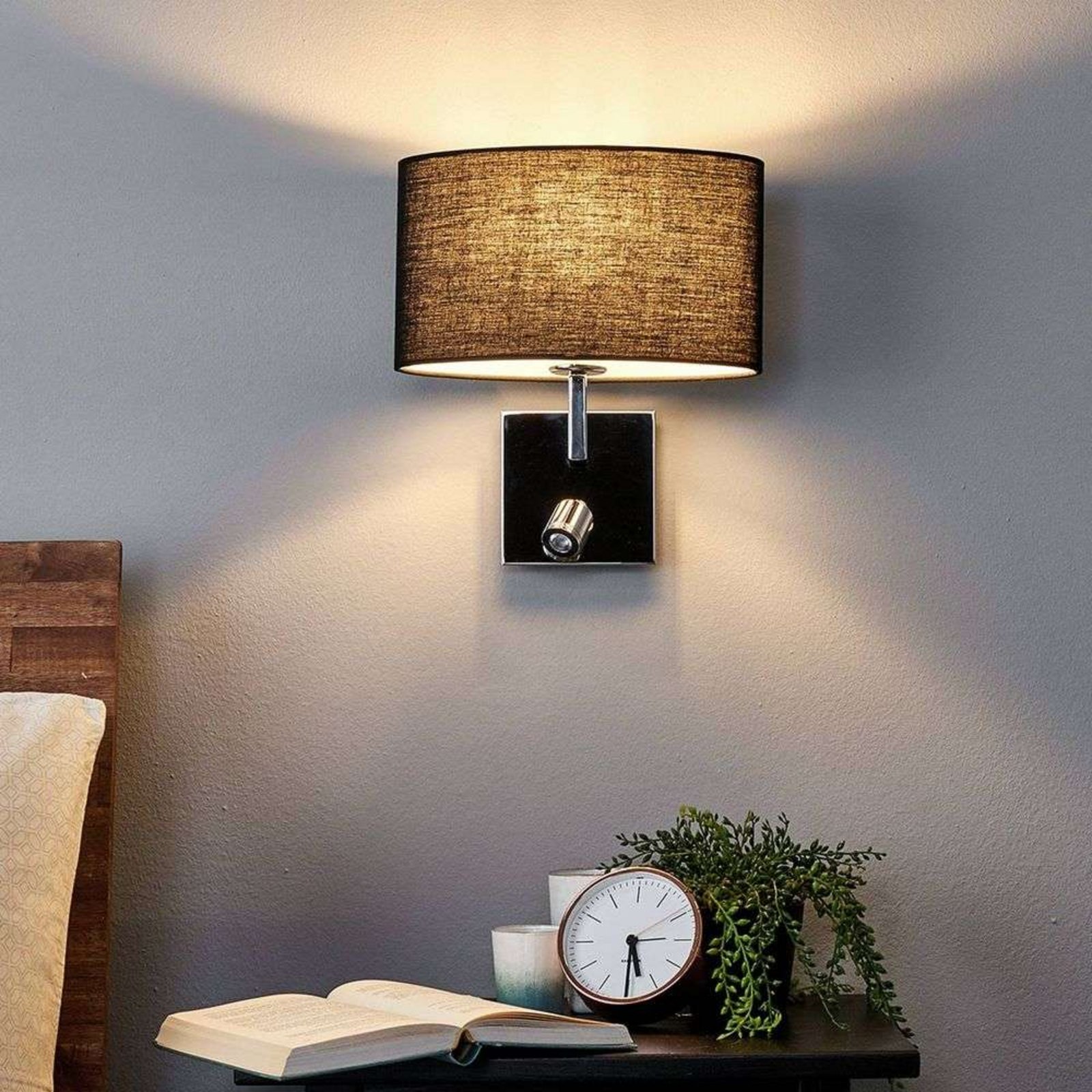 Karla Wall Lamp Black - Lucande