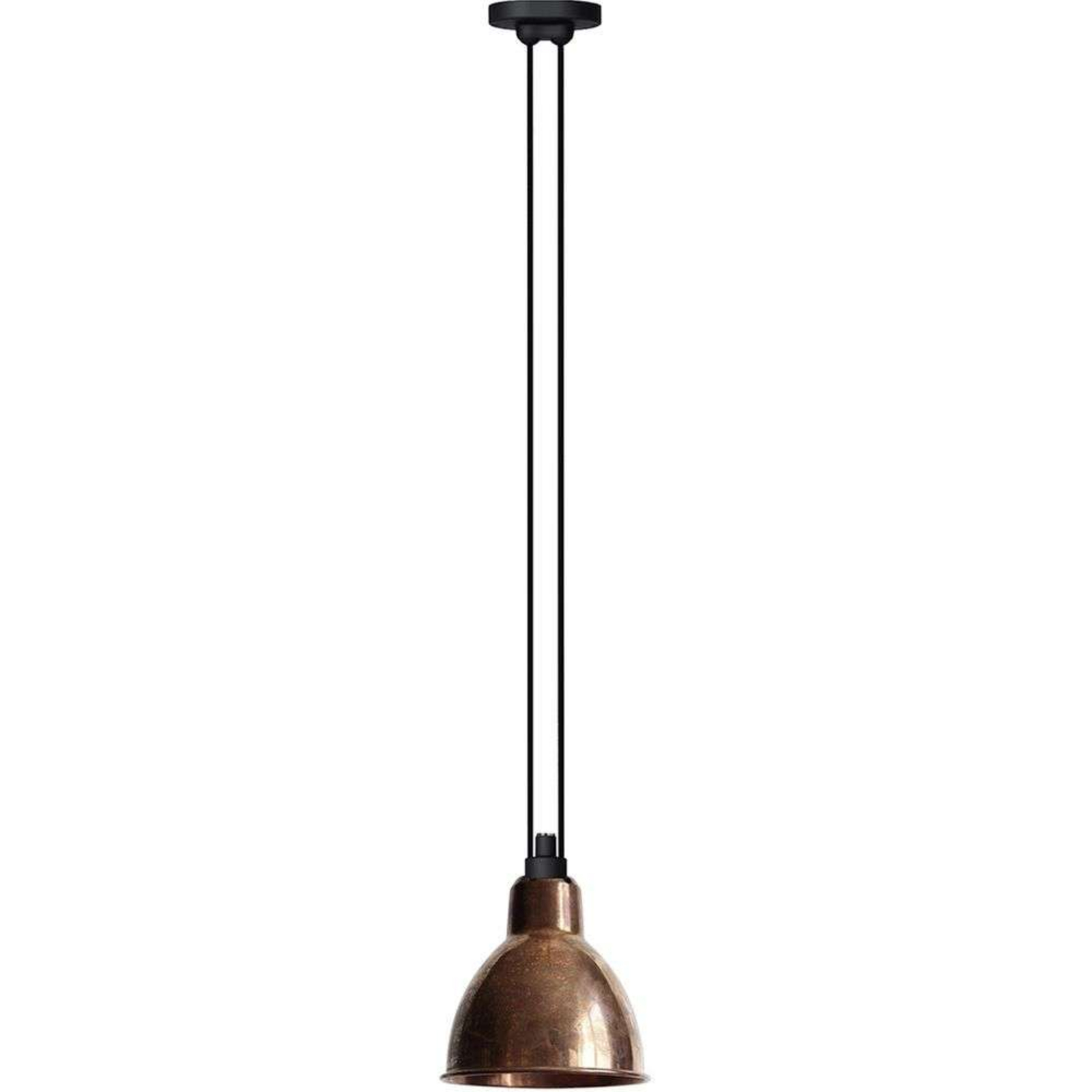 322 L Závěsná Lampa Round Raw Copper - Lampe Gras