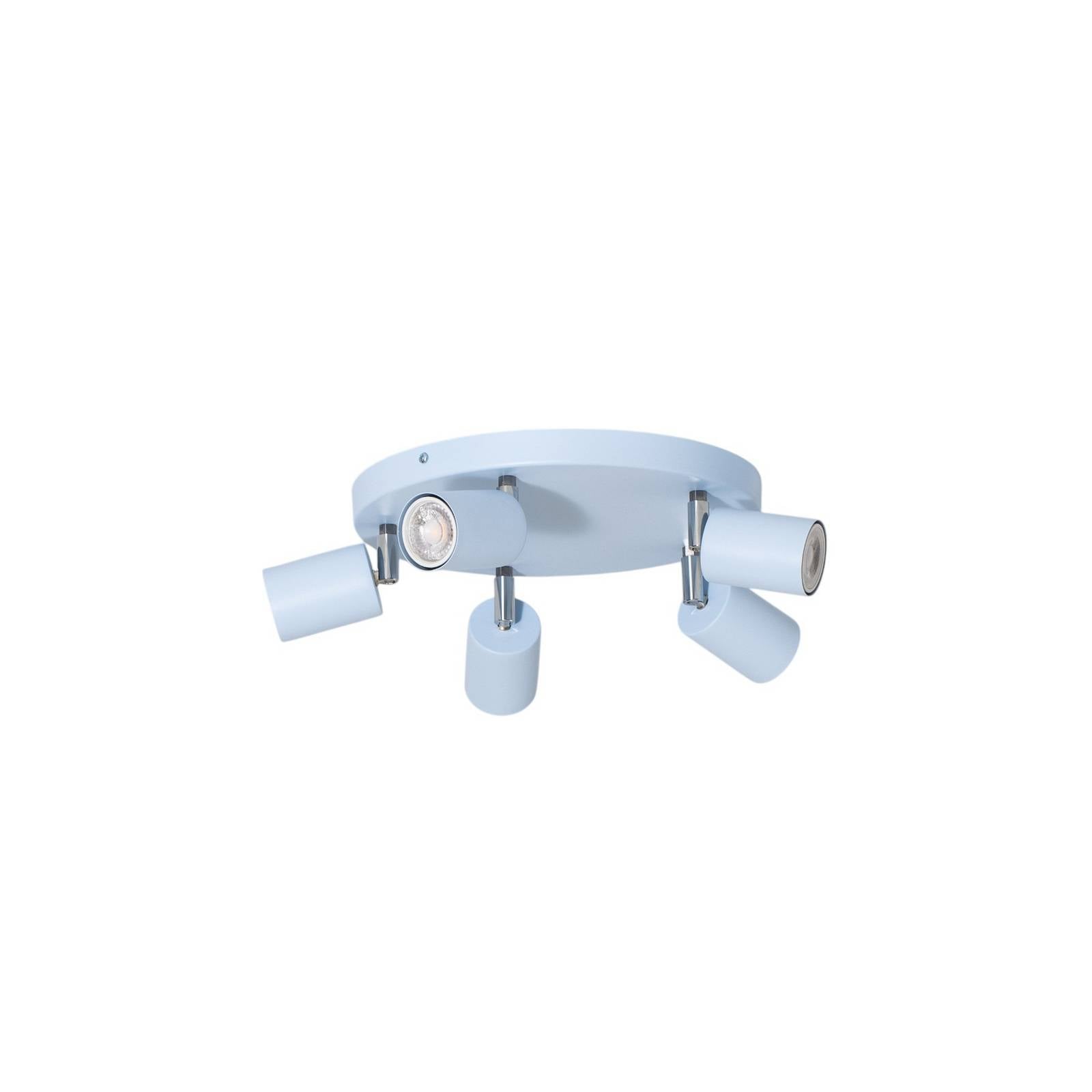 Deckenstrahler Fun, hellblau, Ø 30 cm, verstellbar, GU10