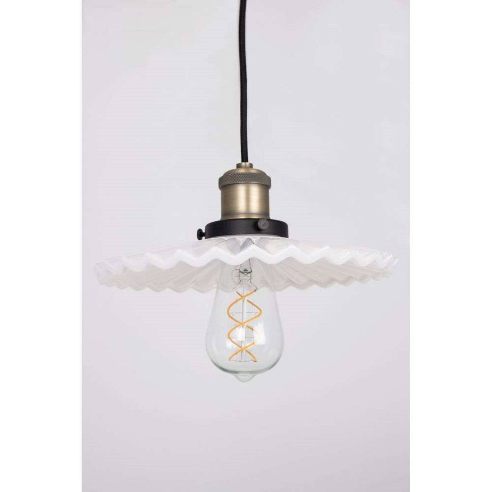 Globen Lighting Pendelleuchte COBBLER, weiß, Ø 25 cm günstig online kaufen