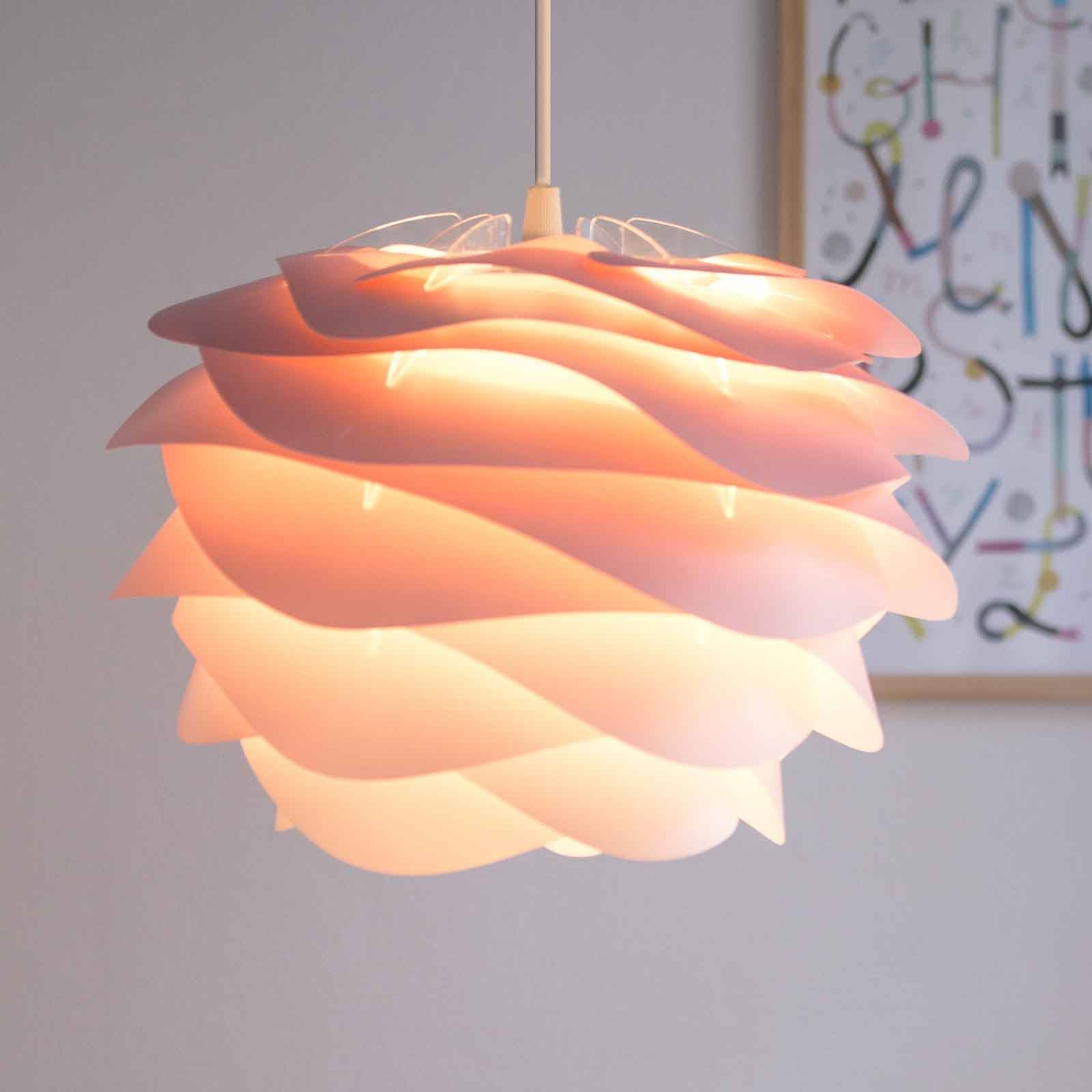 UMAGE Carmina Mini suspension rose/câble blanc