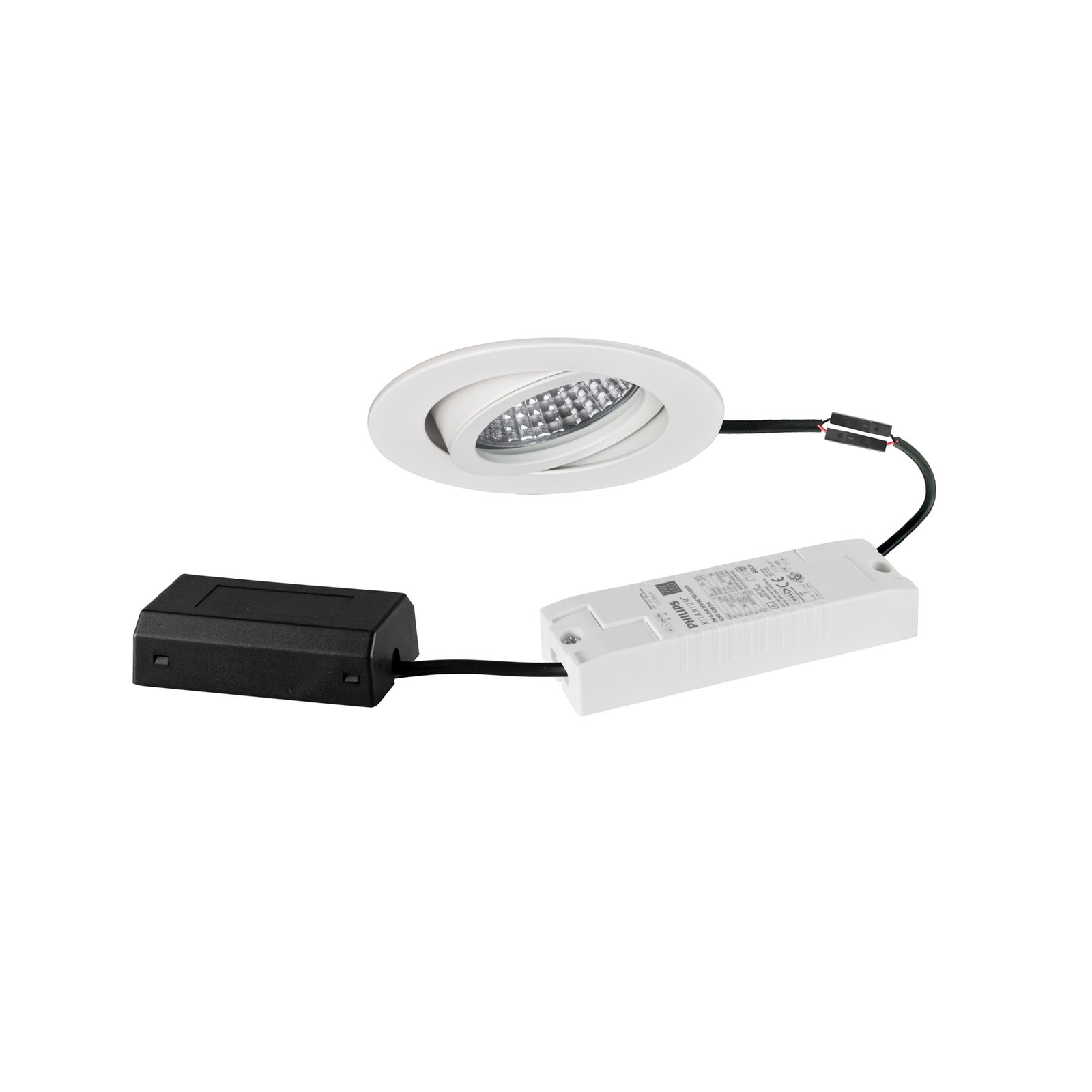 BRUMBERG LED recessed spotlight Tirrel-R DALI connection box white matt