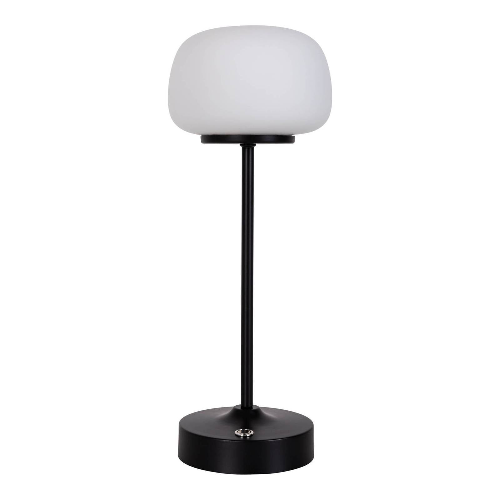 NÄVE Leuchten LED Akku-/ Tischleuchte PINA; 10.5x10.5x10.5x30 cm (LxBxØxH); schwarz; Gestell schwarz