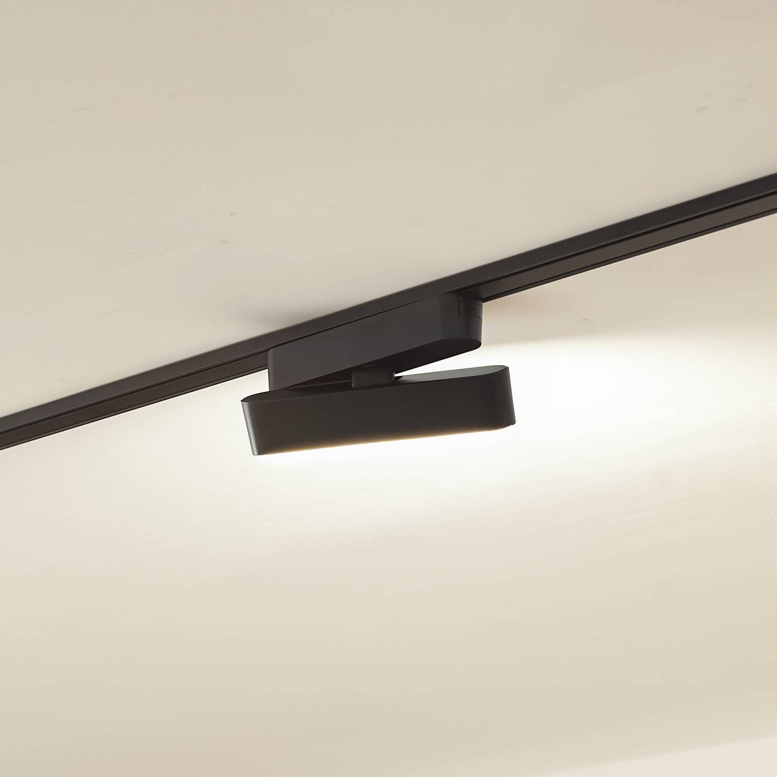 Barre à LED Lindby 48 V Lumaro noire 5 W pivotante