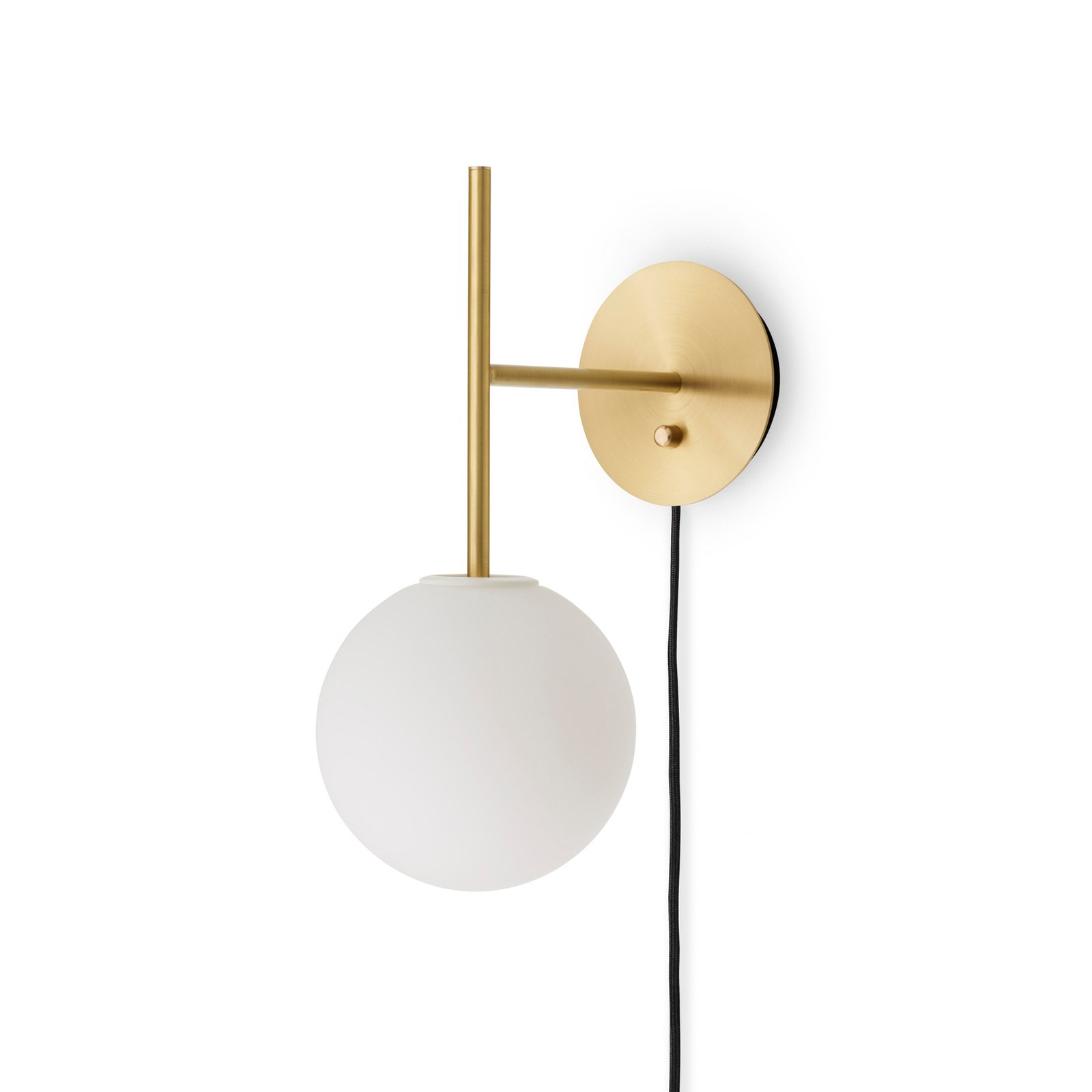 TR Bulb Suspended Wandlamp Brushed Messing - Audo Copenhagen