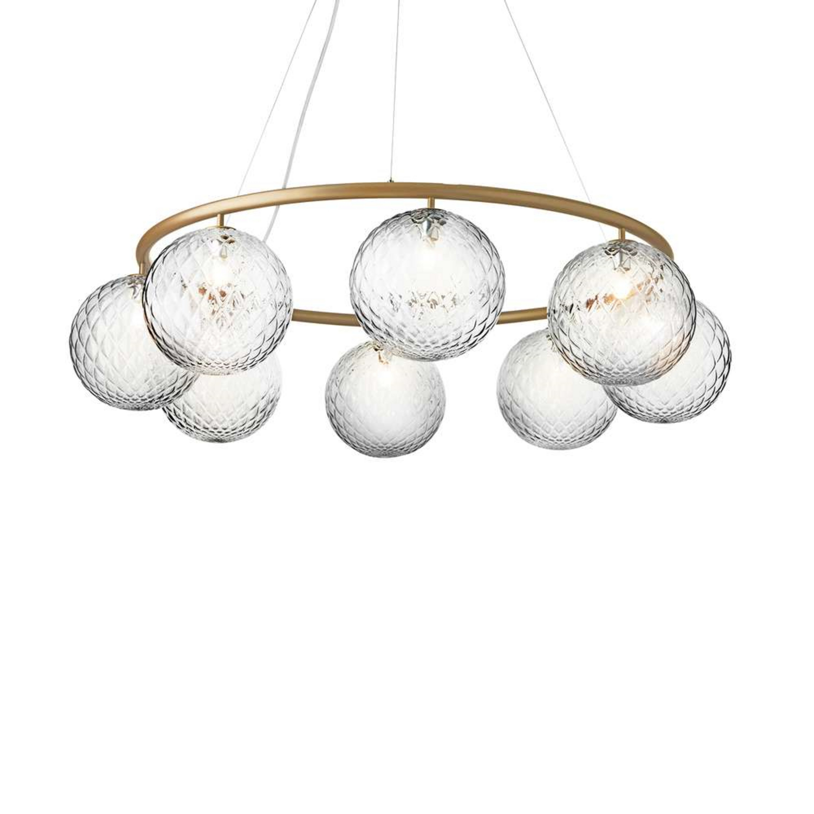 Miira 8 Circolare Lampadario Ottone/Optic - Nuura