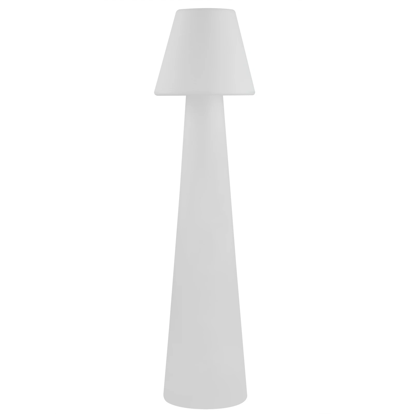 Lucande terrasslampa Gauri, vit, höjd 107 cm, IP65