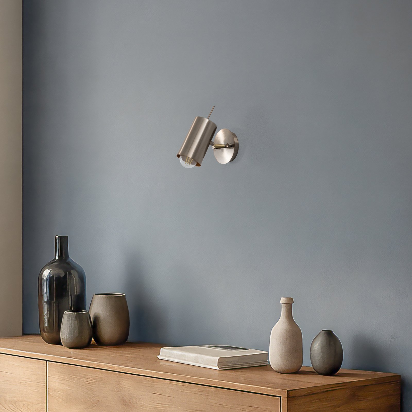 Стена лампа Kem, месинг, метал, височина 23 cm, E27 Стена лампа Kem, месинг, метал, височина 23 cm, E27