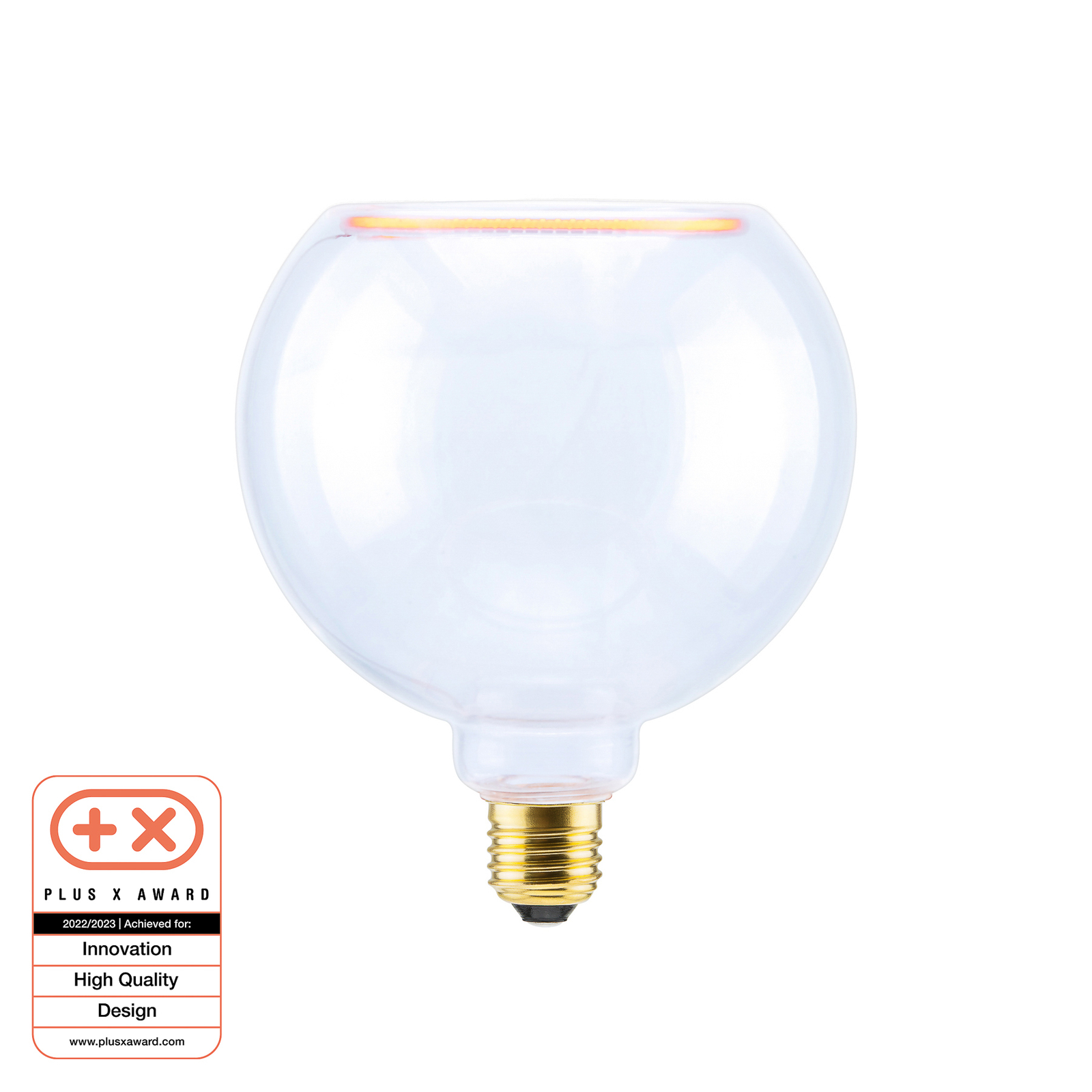 SEGULA LED hõljuv klaaslamp G150 E27 4,5W läbipaistev