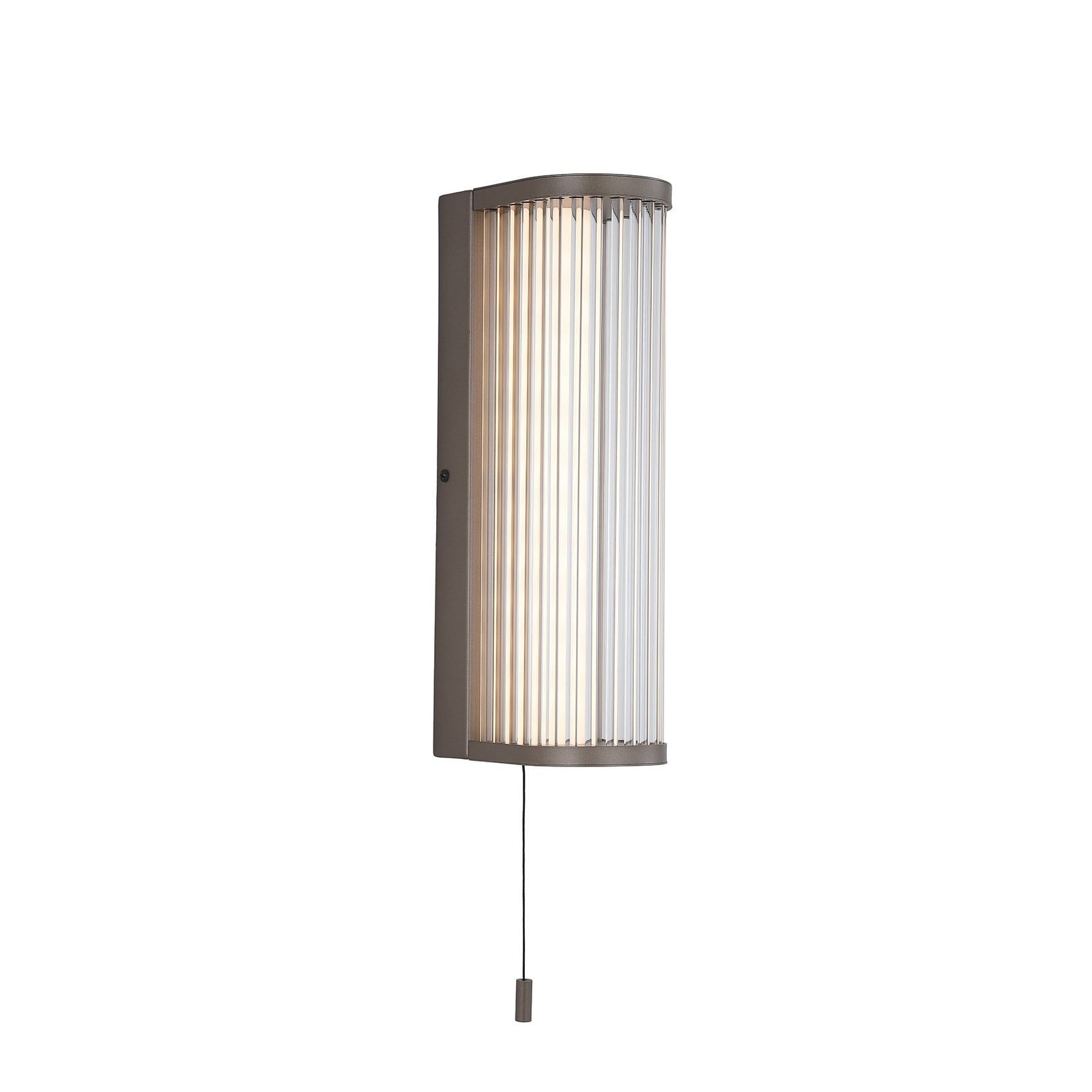LED-Wandleuchte Rue, bronze, IP44, Metall, Glas, 3.000 K LED-Wandleuchte Rue, bronze, IP44, Metall, Glas, 3.000 K