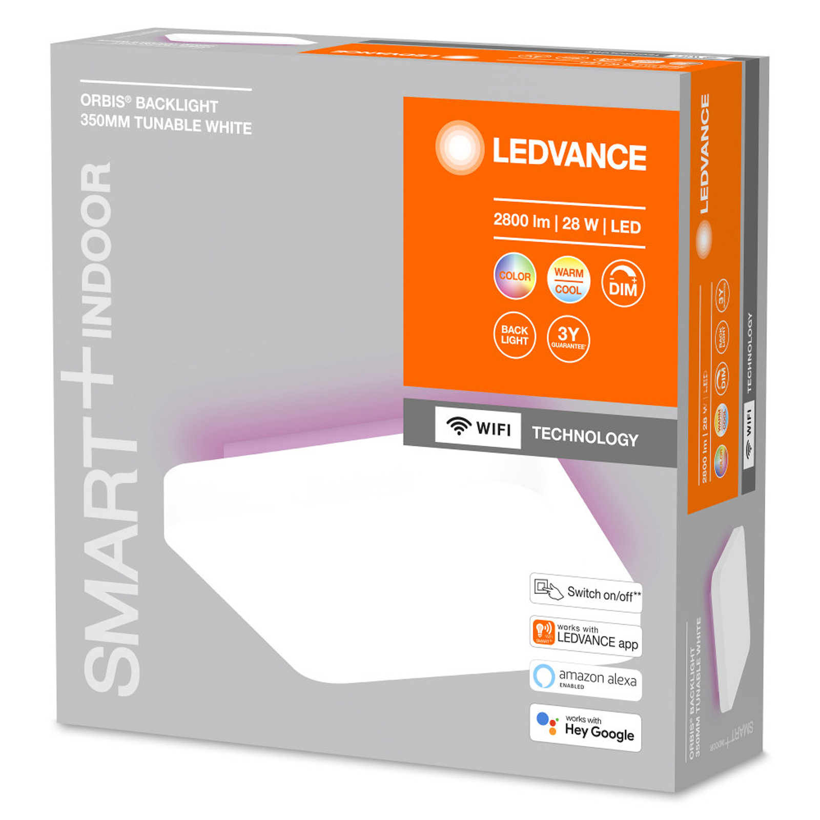 LEDVANCE SMART+ WiFi Orbis Backlight wit 35x35 cm