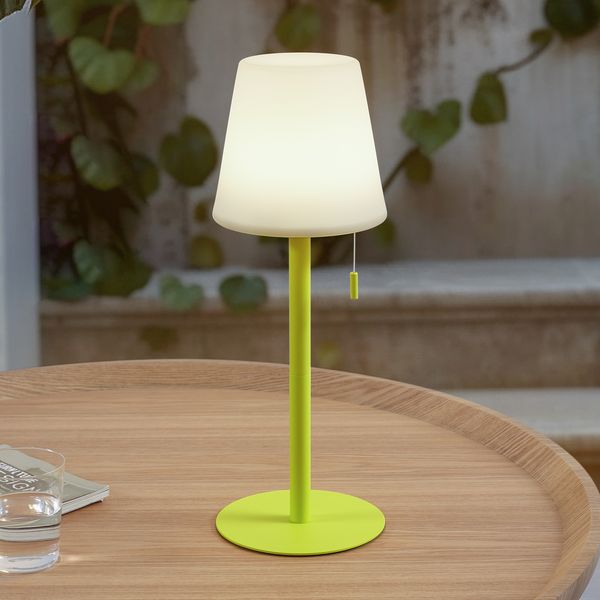 Azalea LED Portable Pöytävalaisin IP44 Valkoinen/Keltainen - Lindby - Parveke - Moderni - Alumiini - Varjostimella — Lindby