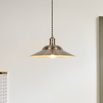 Suspension Louise, couleur aluminium, Ø 38 cm, métal