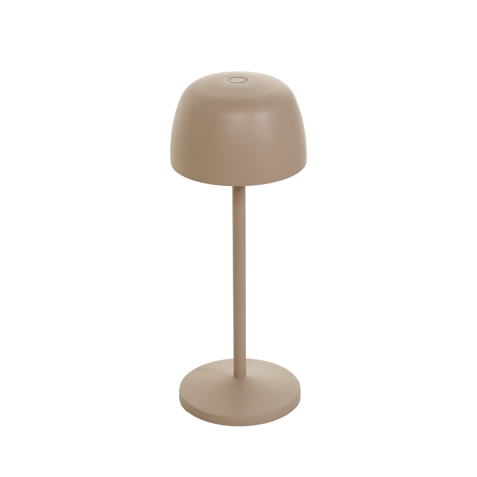 Lindby lampe de table LED rechargeable Arietty, beige, lot de 3, alu