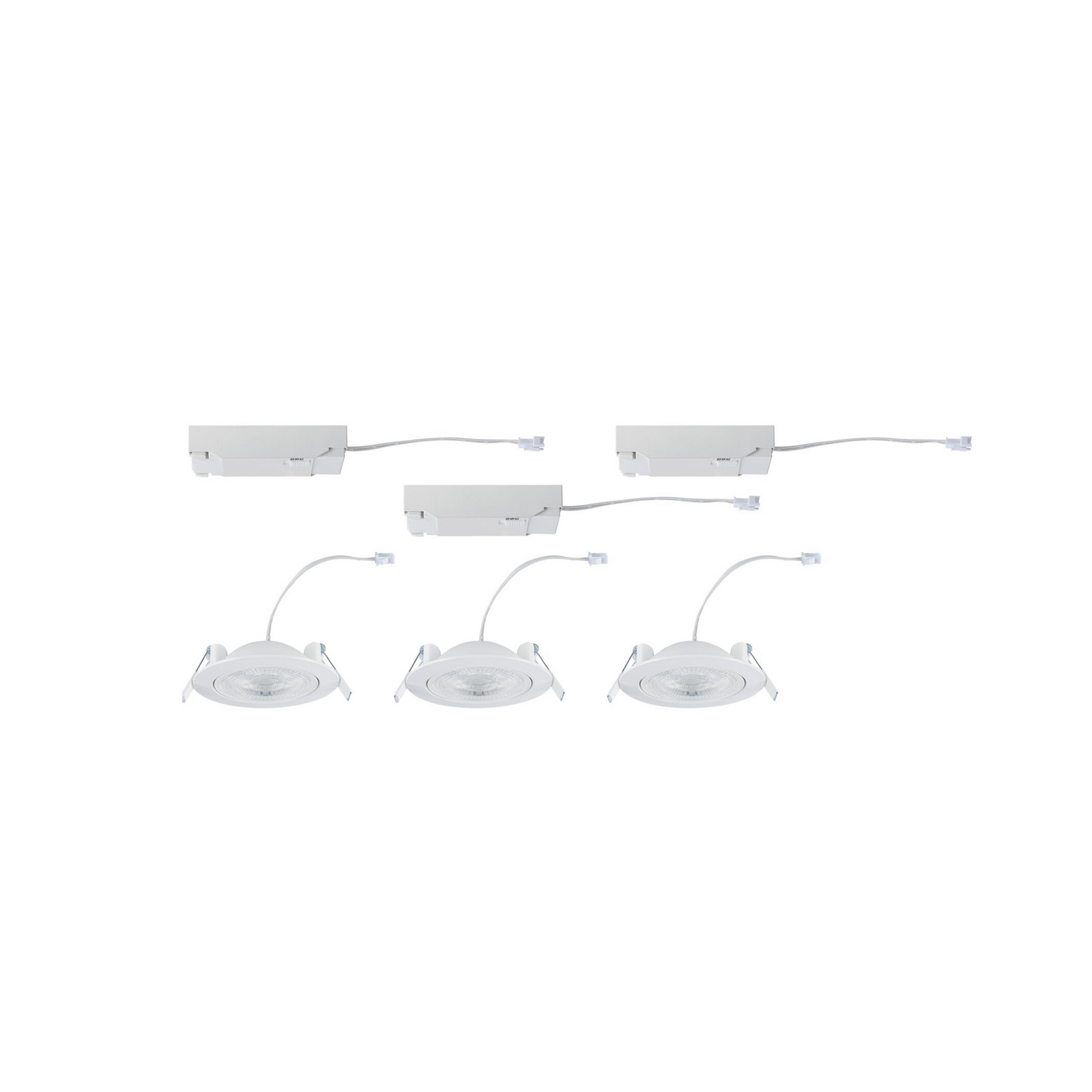 Paulmann Aumus White Select CCT LED ugradbena svjetiljka, bijela, set od 3 Paulmann Aumus White Select CCT LED ugradbena svjetiljka, bijela, set od 3
