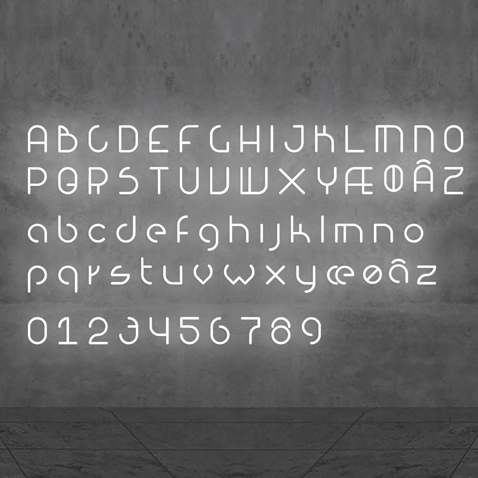 Artemide Alphabet of Light muur hoofdletter U