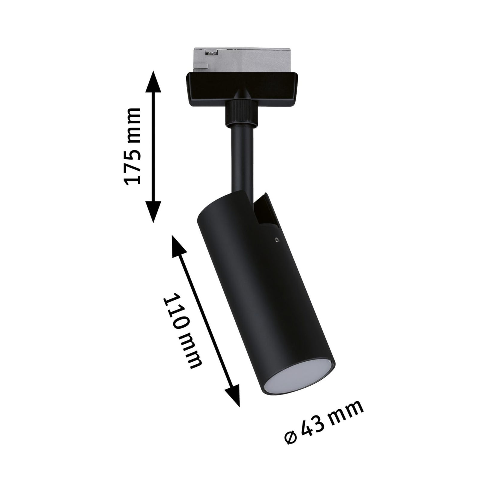 URail Tubo LED-kohdevalaisin musta 4 000 K – Paulmann URail Tubo LED-kohdevalaisin musta 4 000 K – Paulmann