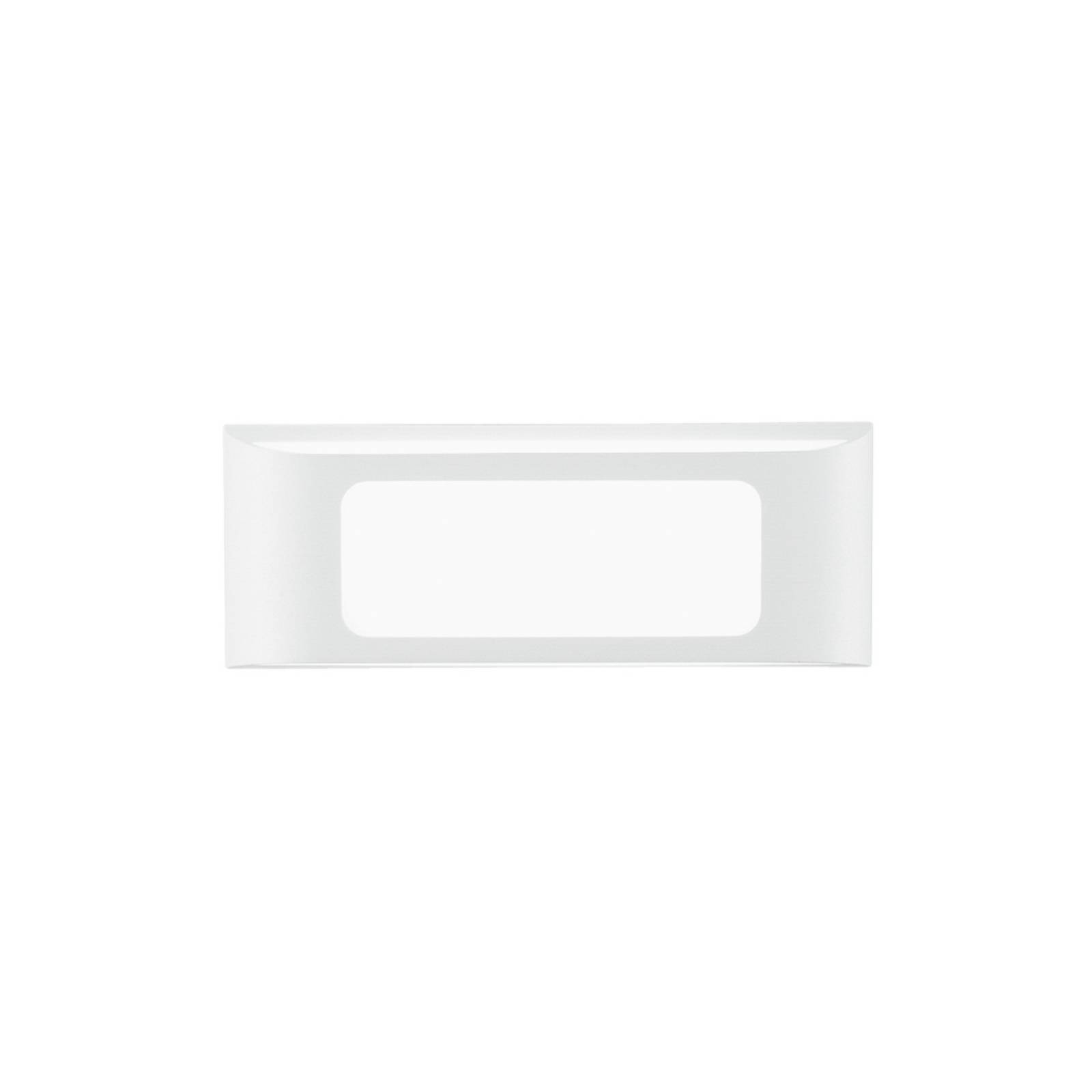 LED-Außenwandlampe DESERT, weiß, Breite 25 cm, Metall