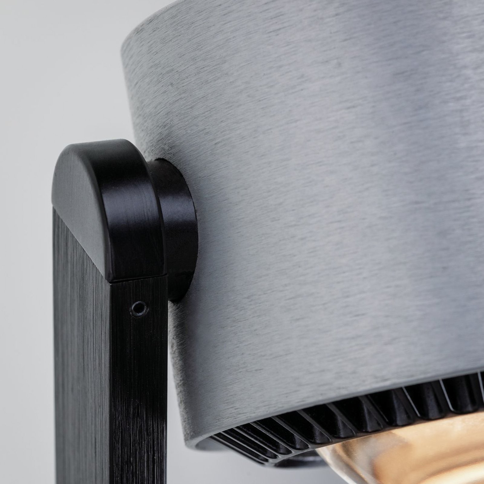 Aldan Floor Lamp Dim. Black/Brushed Alu - Paulmann