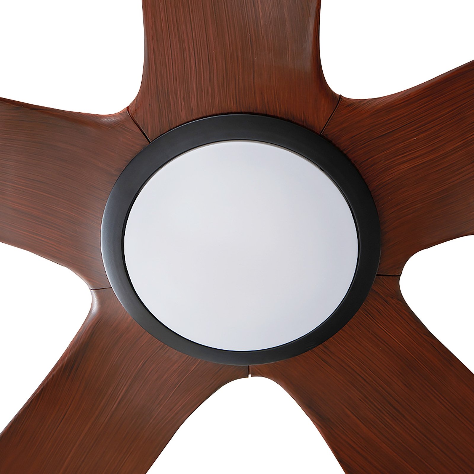 Lucande LED-Deckenventilator Omendo, schwarz, DC, leise, CCT