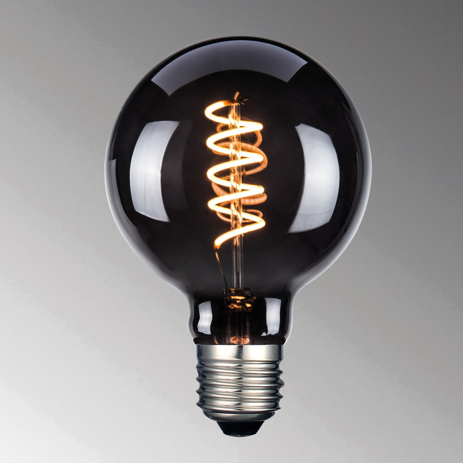 Ampoule LED, E27, G95, fumé, 4 W, 1800 K, 60 lm