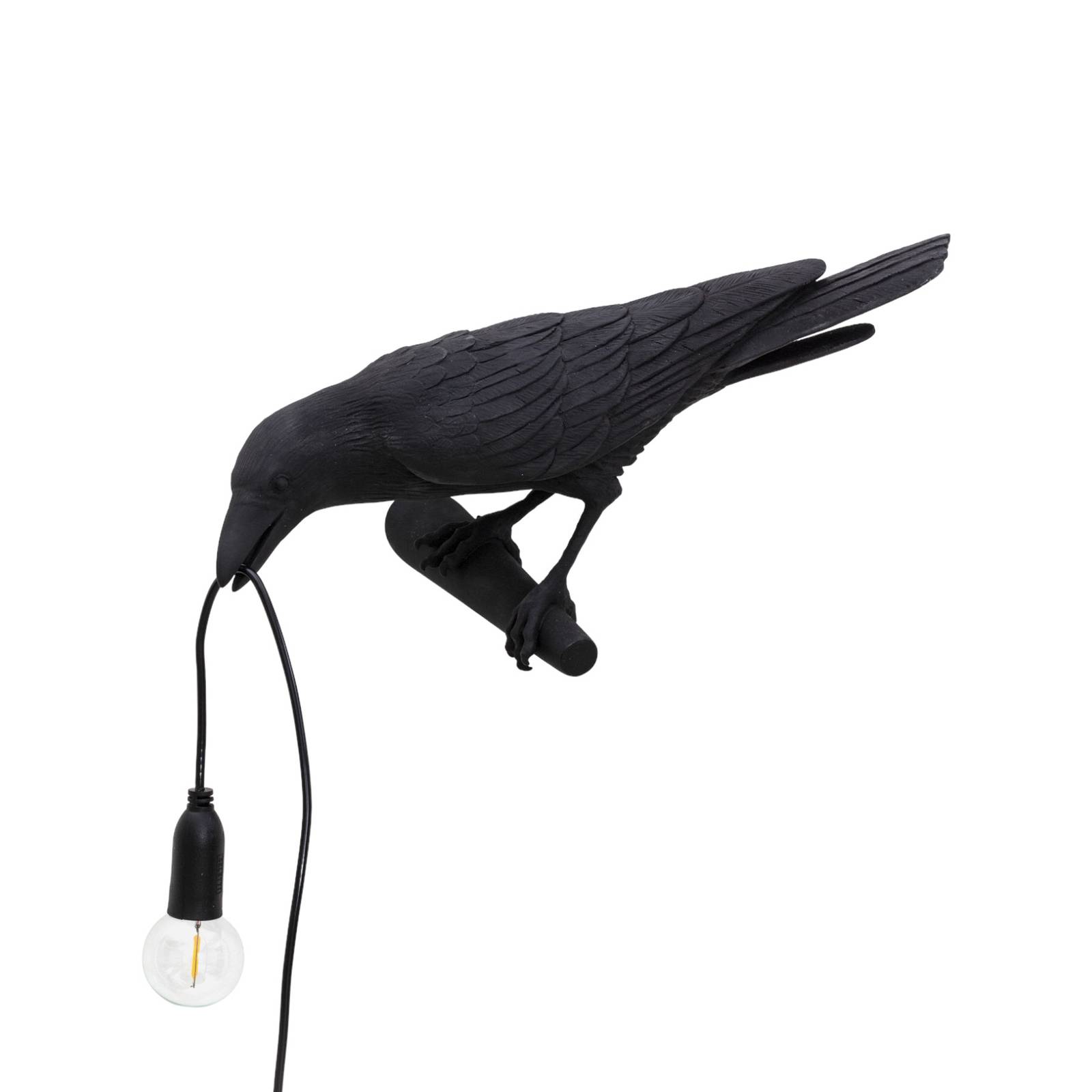 Image of Applique déco LED Bird Lamp, vue gauche, noire 8008215147376