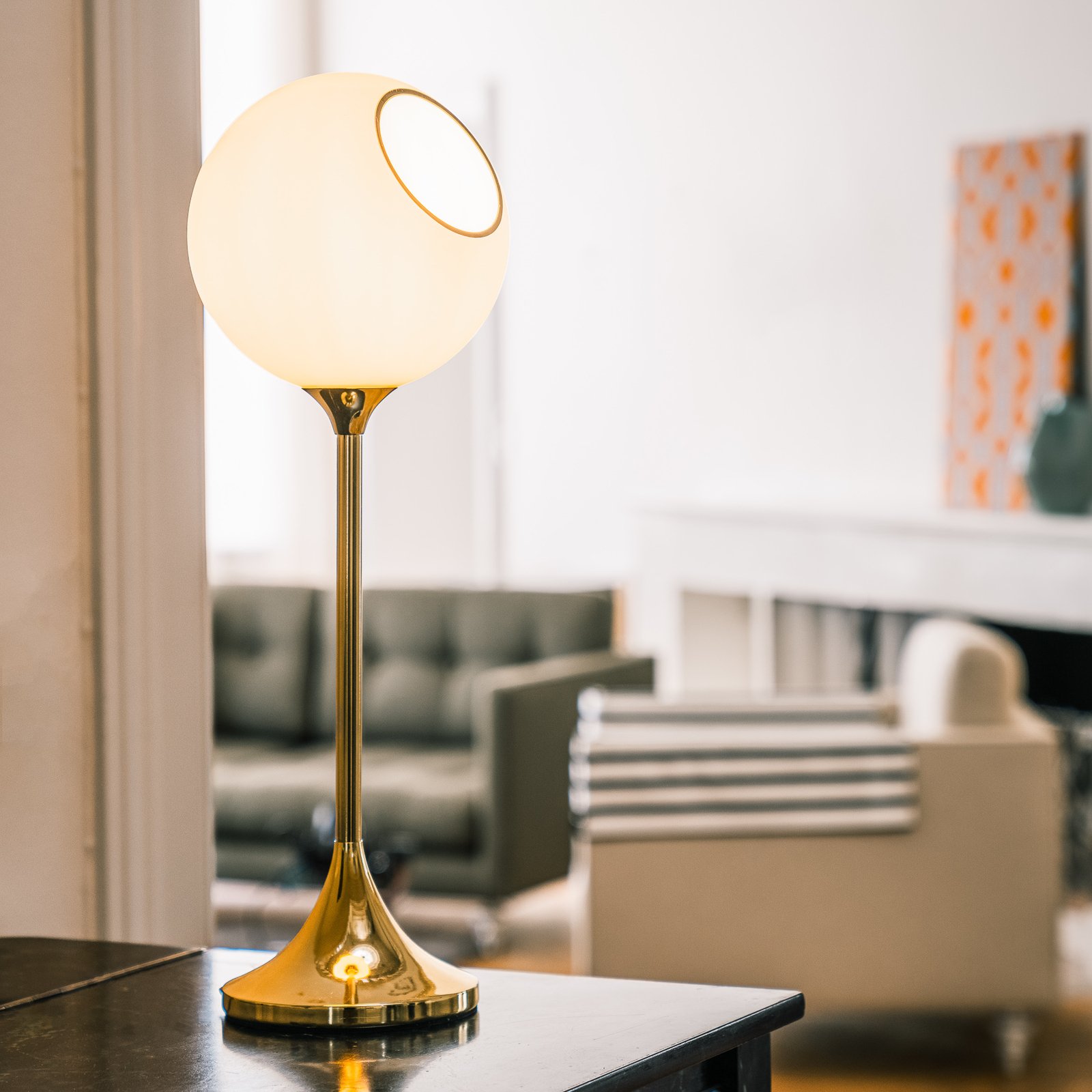 Ballroom Lampa Stołowa White Snow/Gold - Design By Us