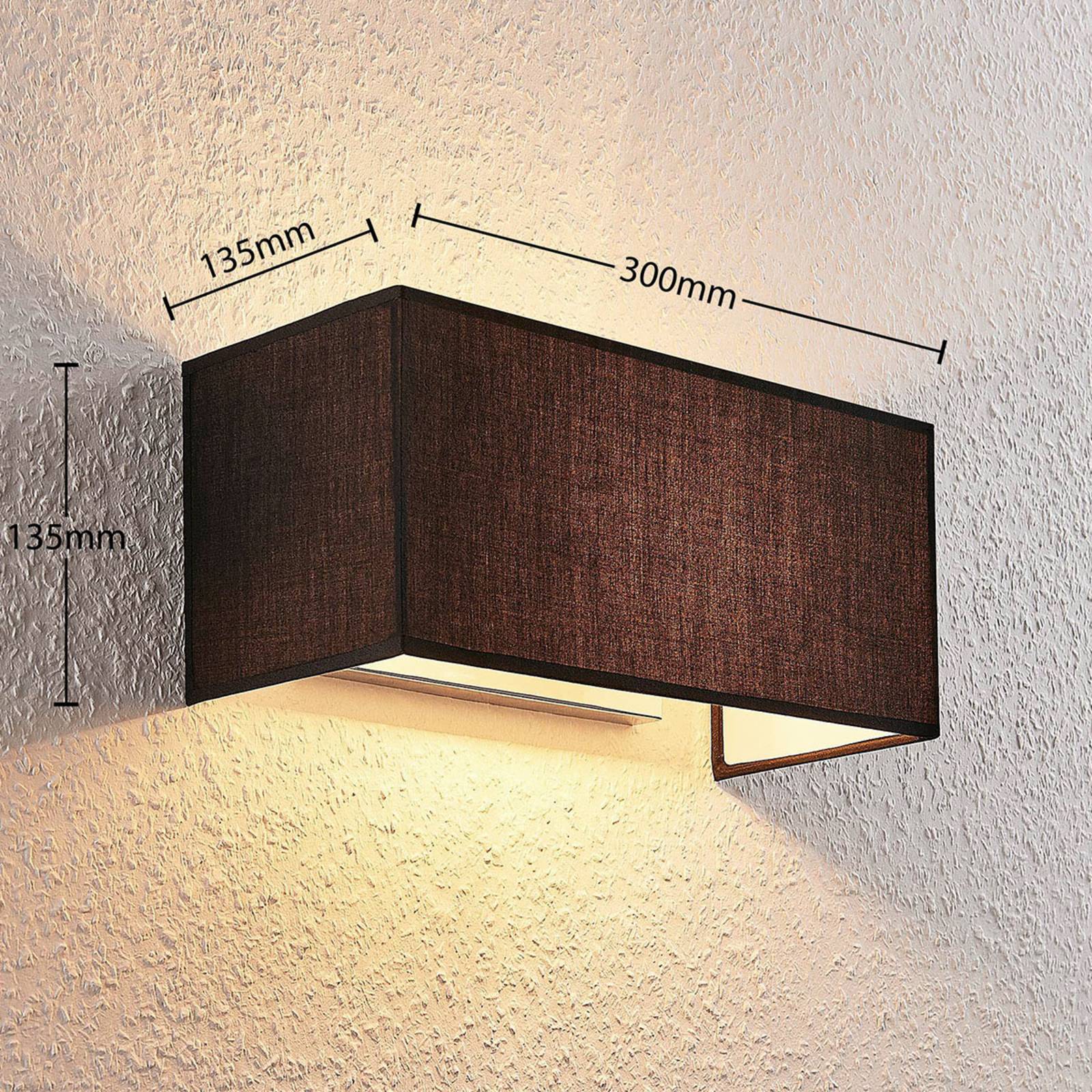 Lampa ścienna Adea, 30 cm, kątowa, czarna