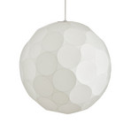 Żyrandol Tom Dixon Soft, Ø 60 cm, biała, tworzywo sztuczne, E27