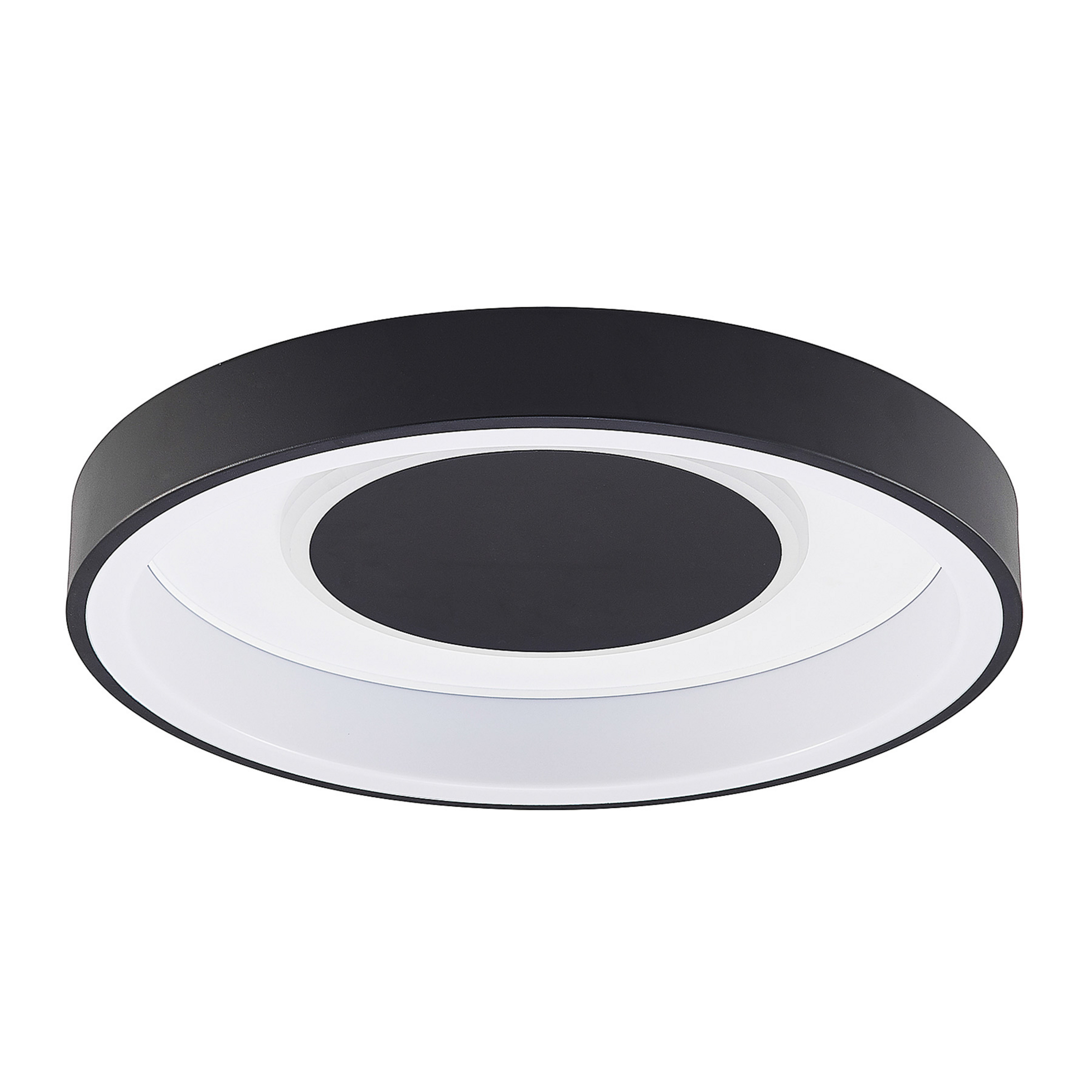Lindby Izan LED-Deckenleuchte, RBGW, schwarz