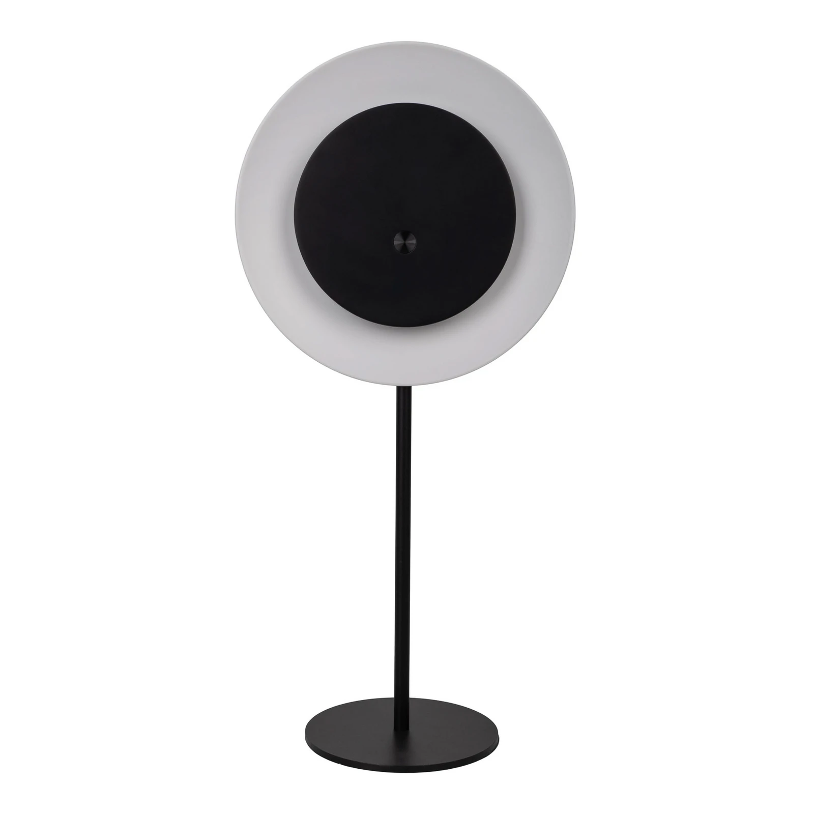 Stolová LED lampa Solan, čierna/biela, solárna, IP54