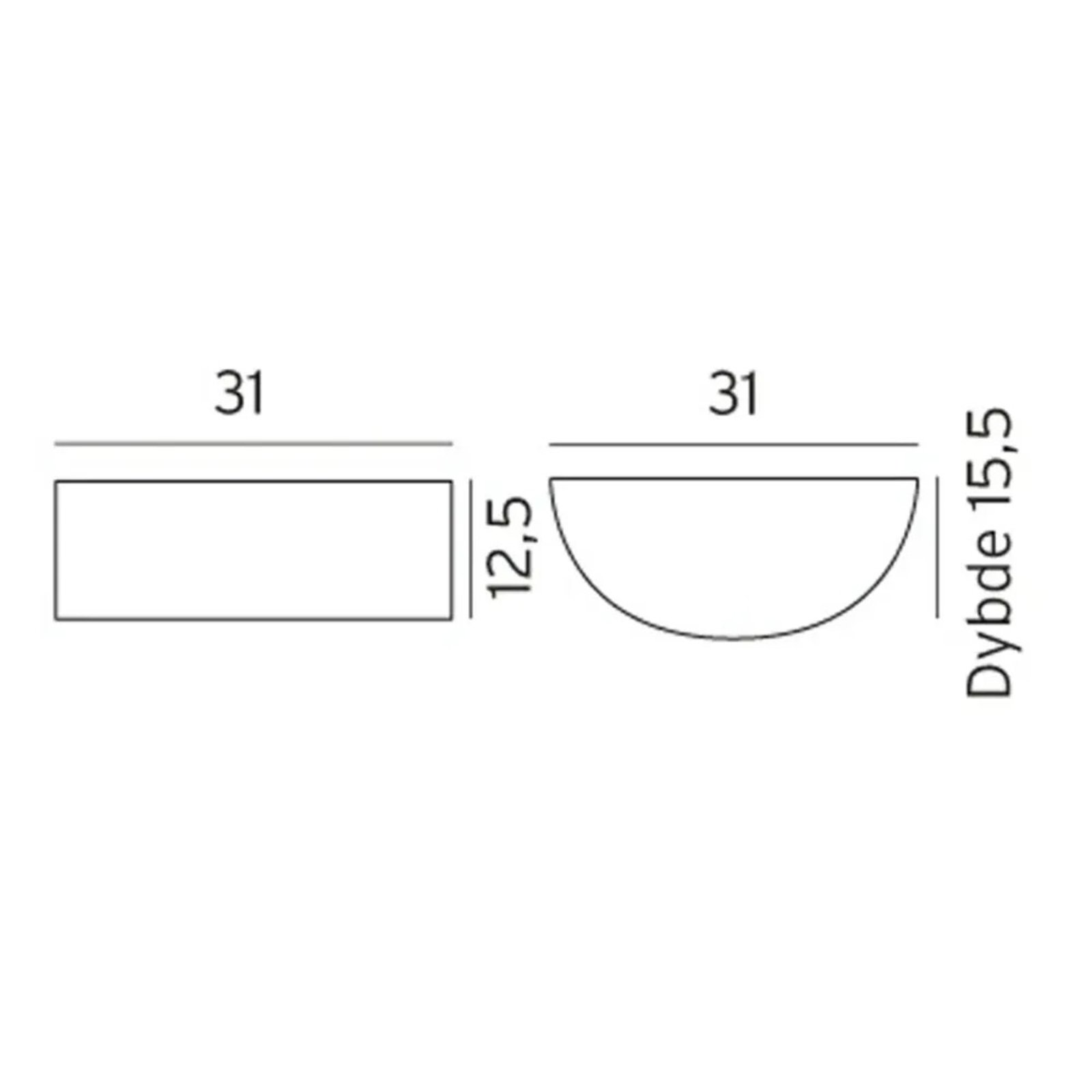 Vasa E27 Aplica de Exterior White - Norlys