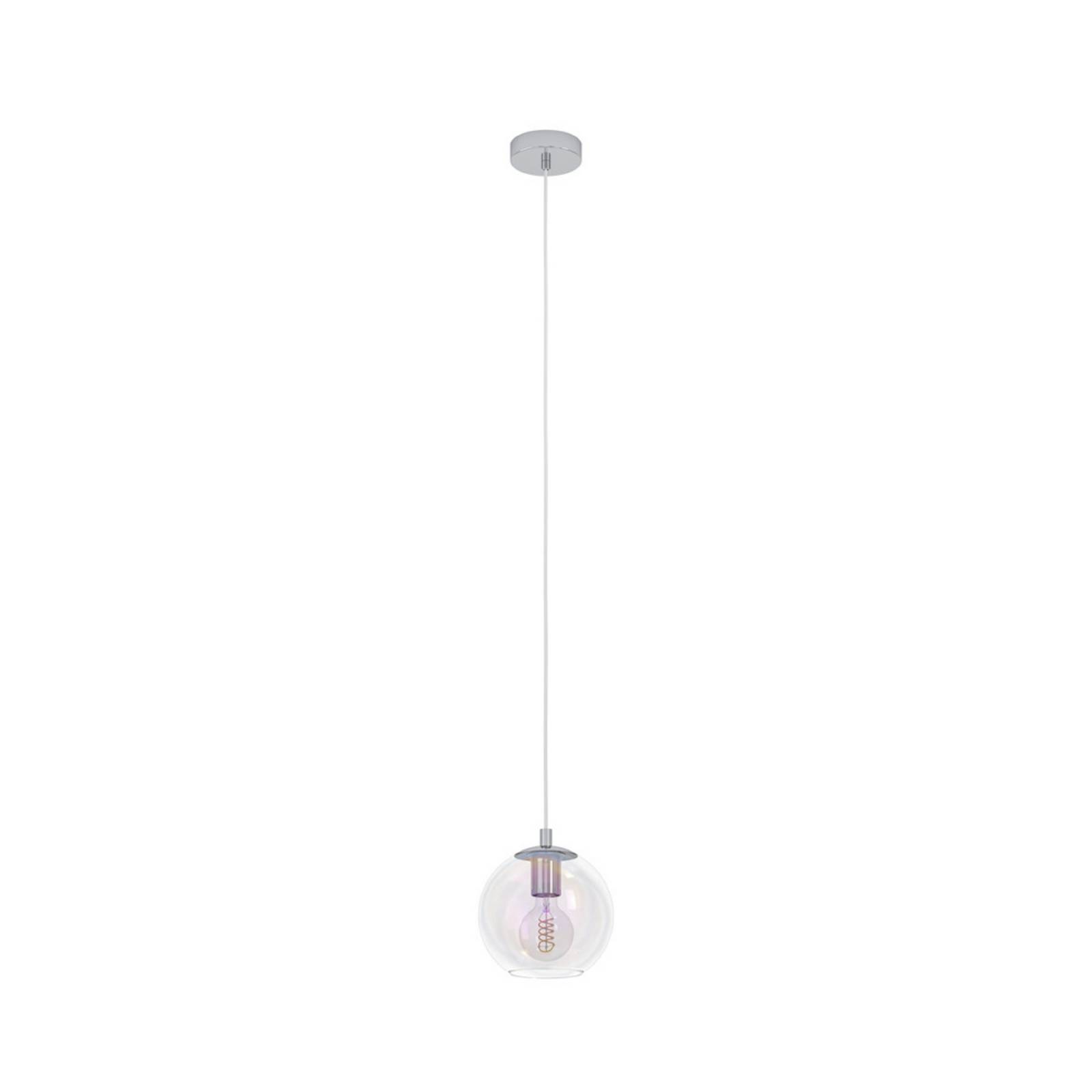 EGLO Hängelampe ARISCANI 2, Ø 20 cm 1-flg., chrom/irisierend