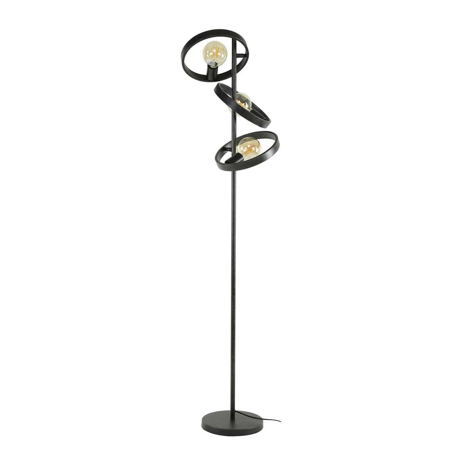 Ringelbach podna lampa, 3 žarulje, antracit, metal, E27