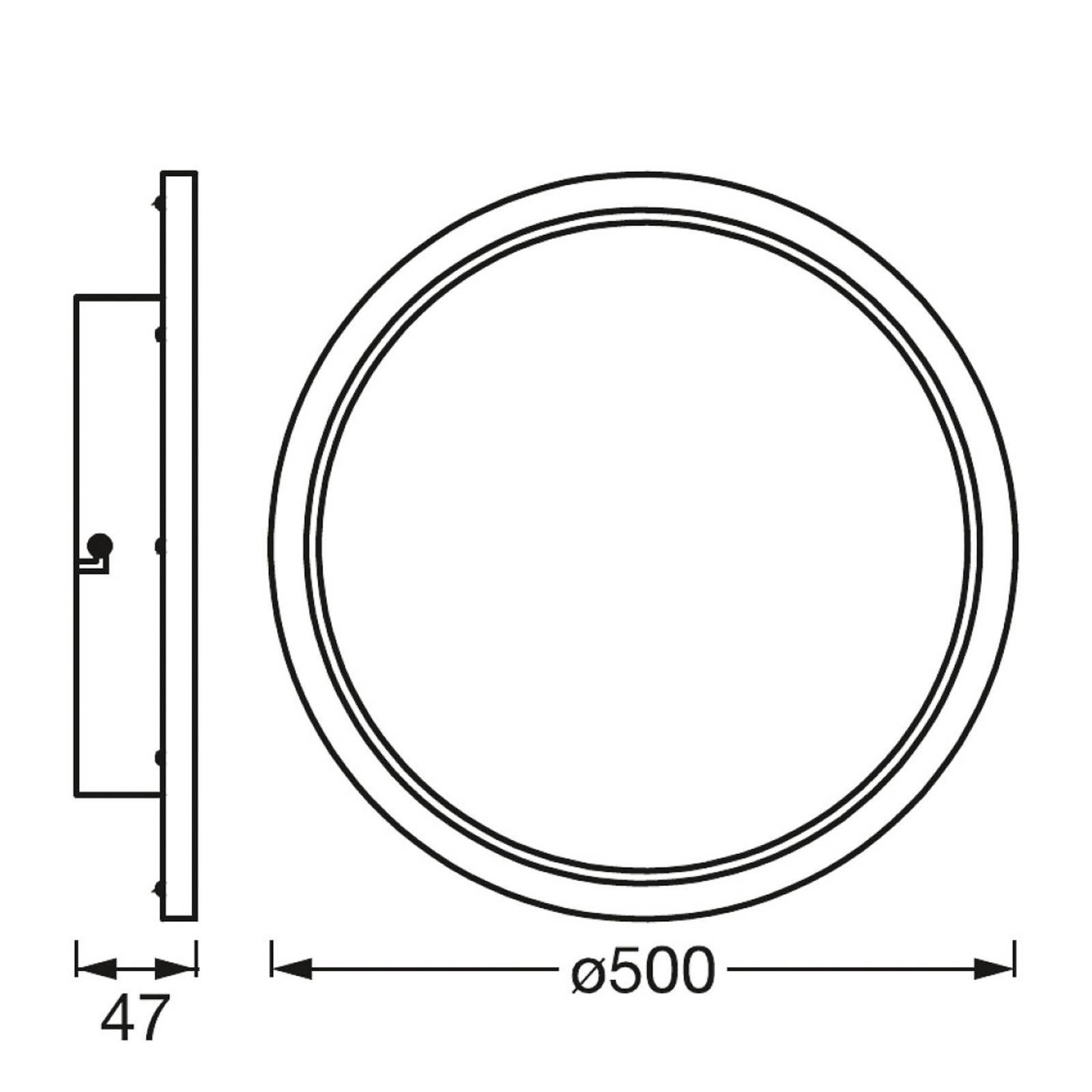 LEDVANCE SMART+ WiFi Orbis Disc, czarna, Ø 50 cm