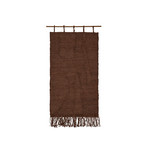 HARVEST Wandteppich dunkelbraun 100x50cm Jute  - ferm LIVING