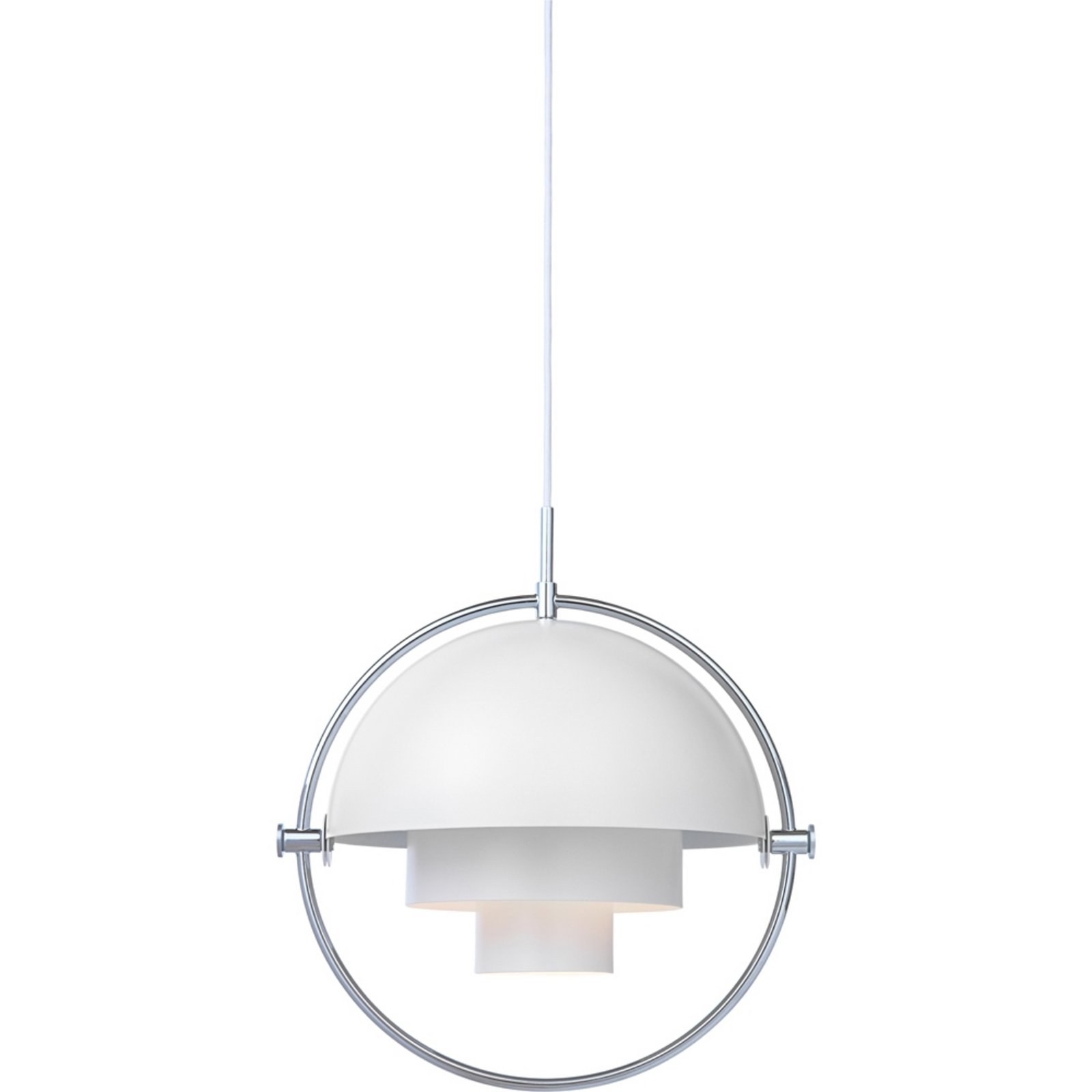 Multi-Lite Pendant ø36 Chrome/White - GUBI