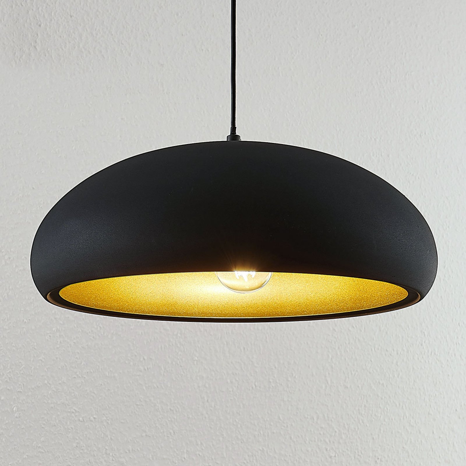 Gerwina Suspension Black/Gold - Lindby